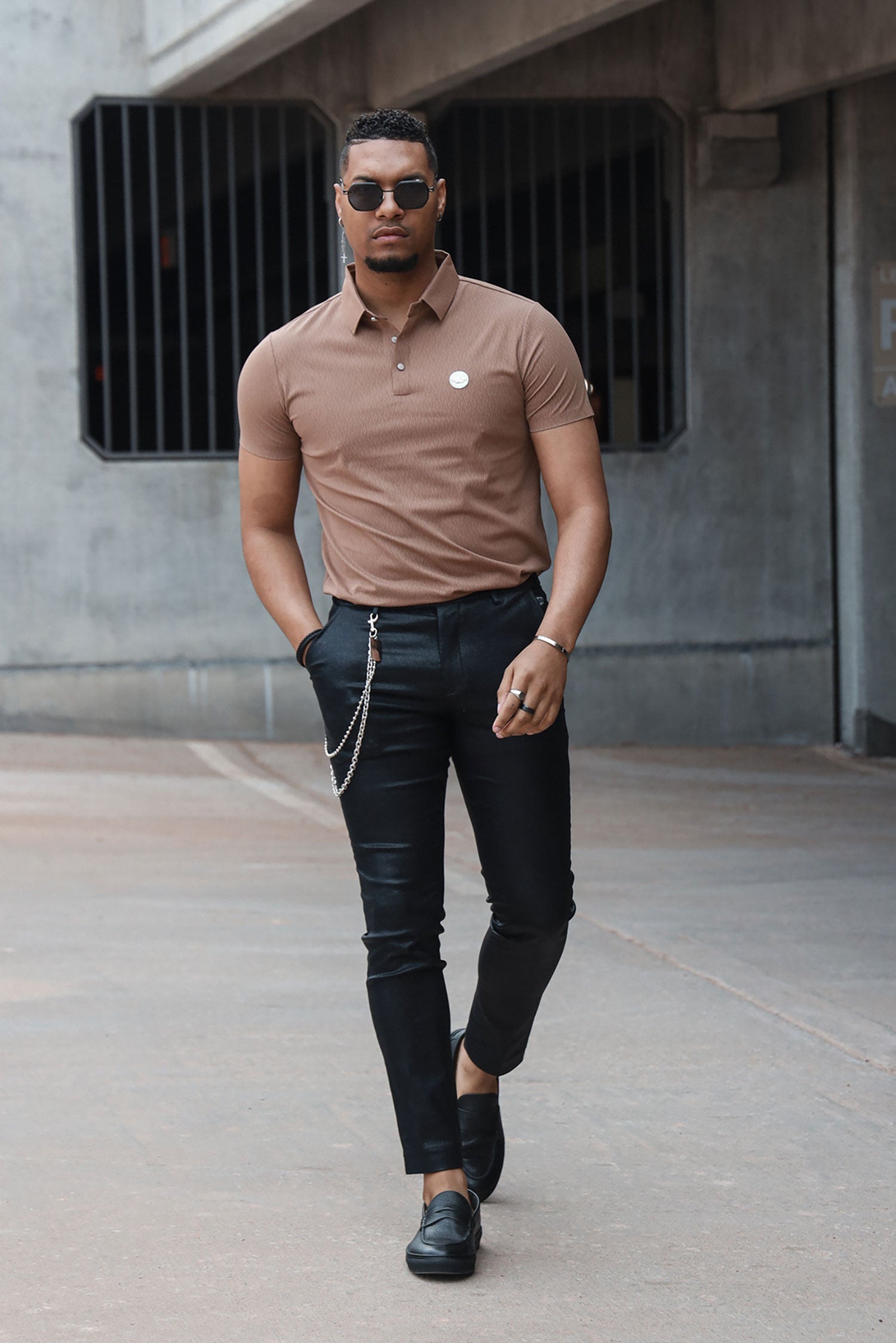 Amsterdam Textured Polo Shirt