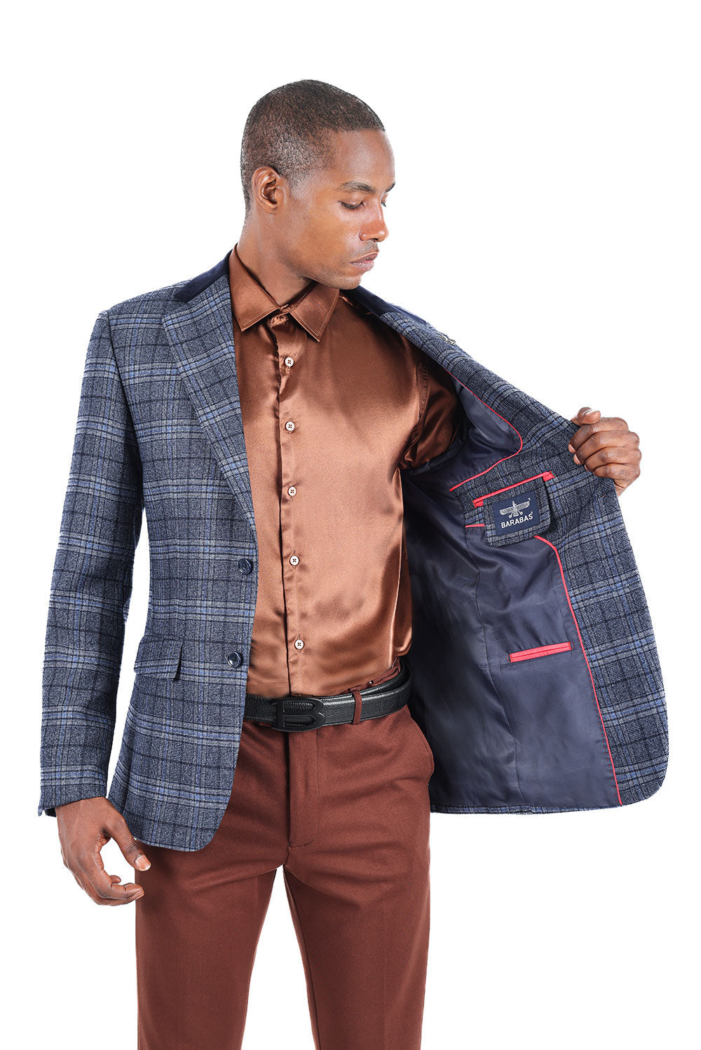 Quilted Plaid Blazer