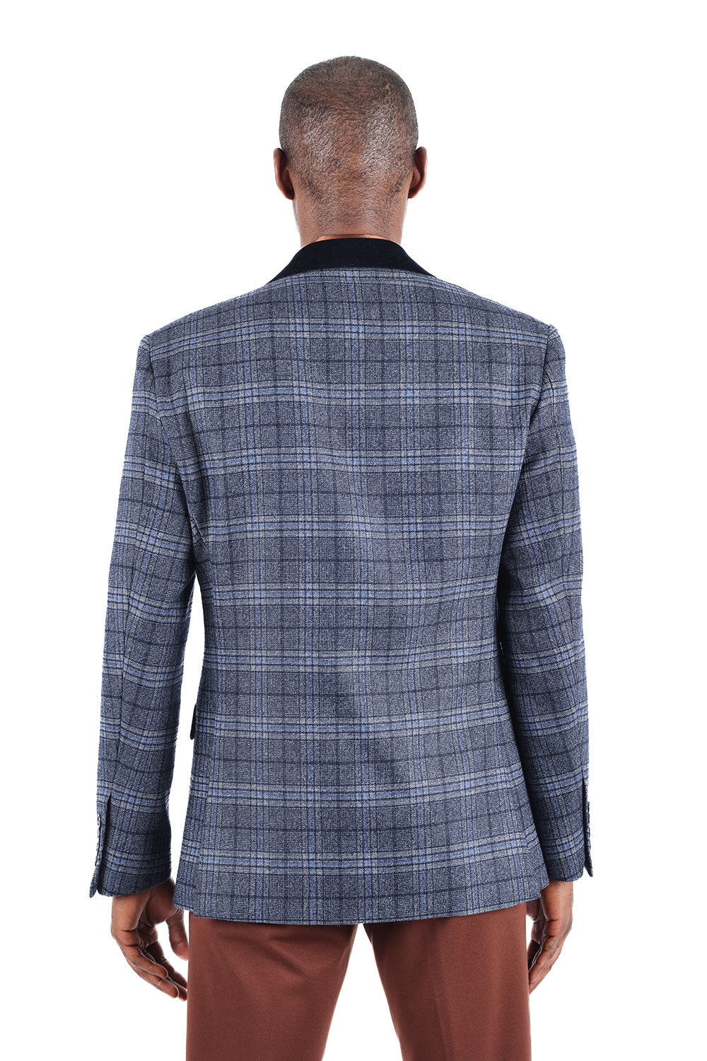 Quilted Plaid Blazer