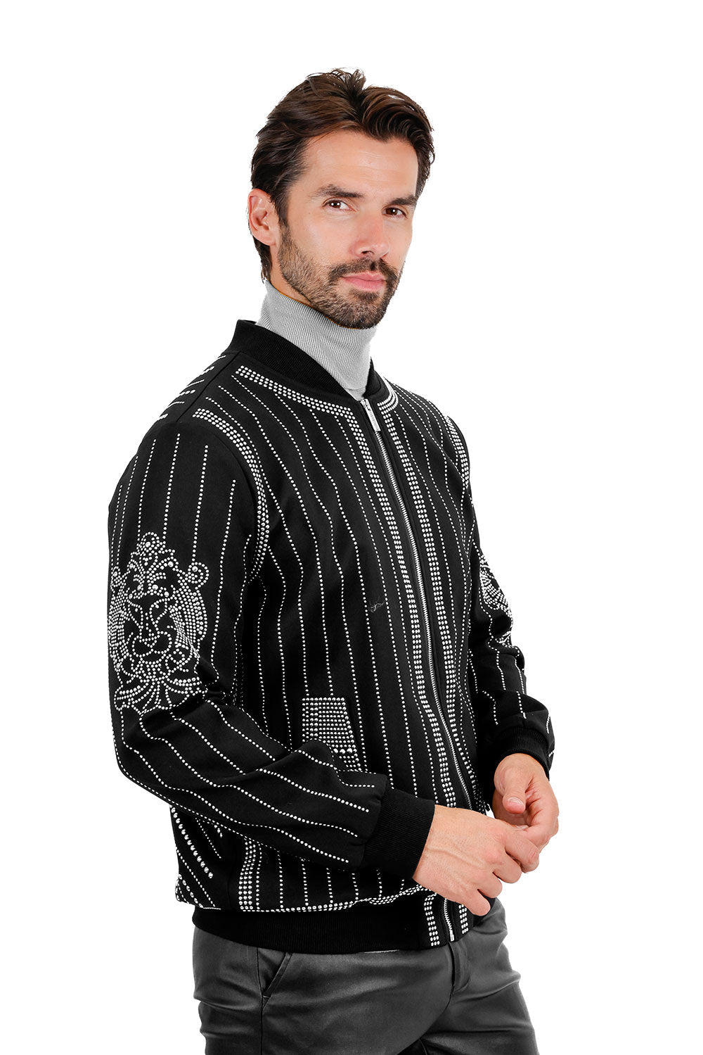 Rowdy Stud Bomber Jacket