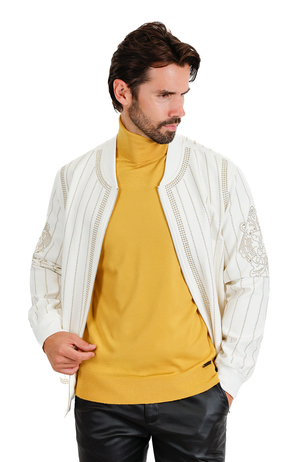 Rowdy Stud Bomber Jacket