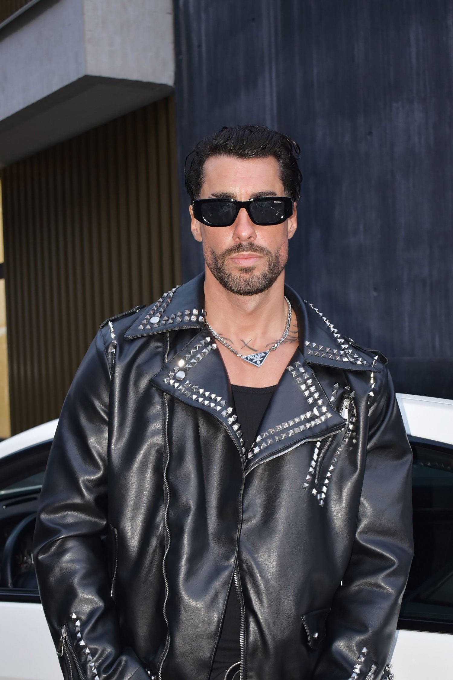 Serrated Look PU Jacket