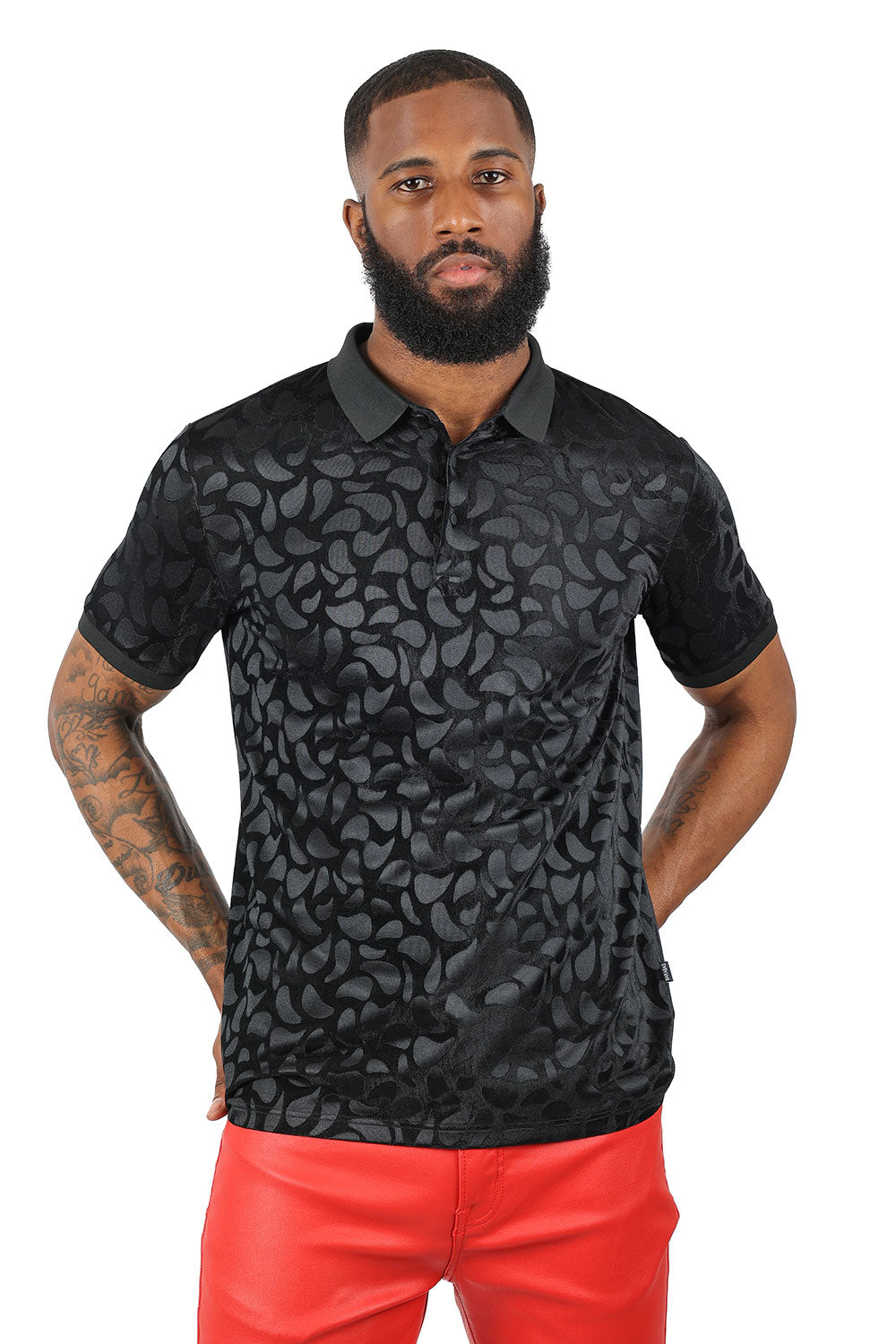 Floral Twist Polo Shirt