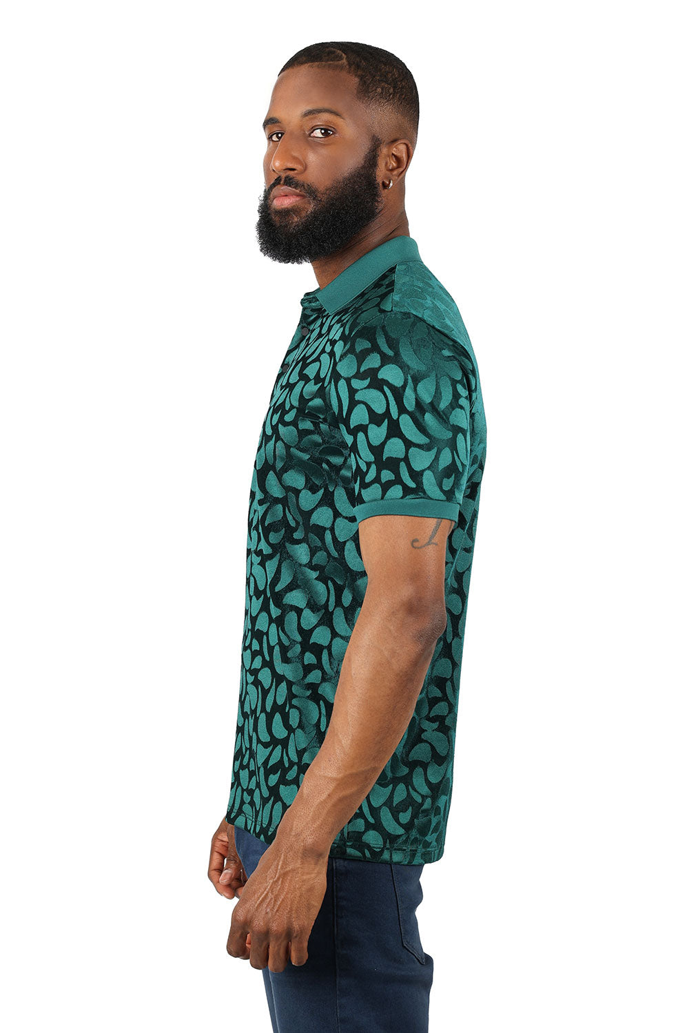 Floral Twist Polo Shirt