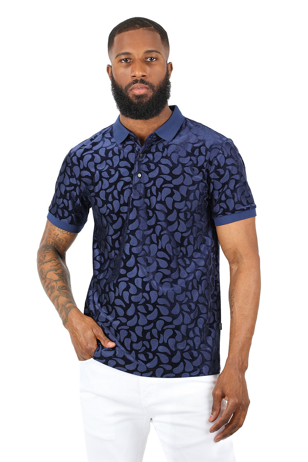 Floral Twist Polo Shirt
