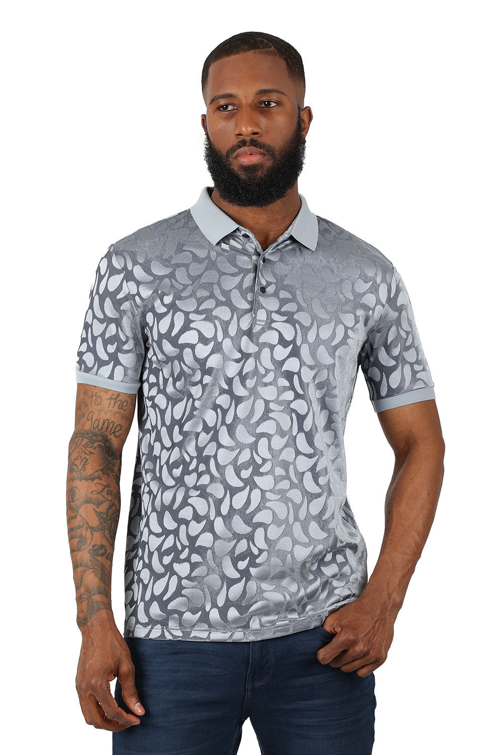 Floral Twist Polo Shirt