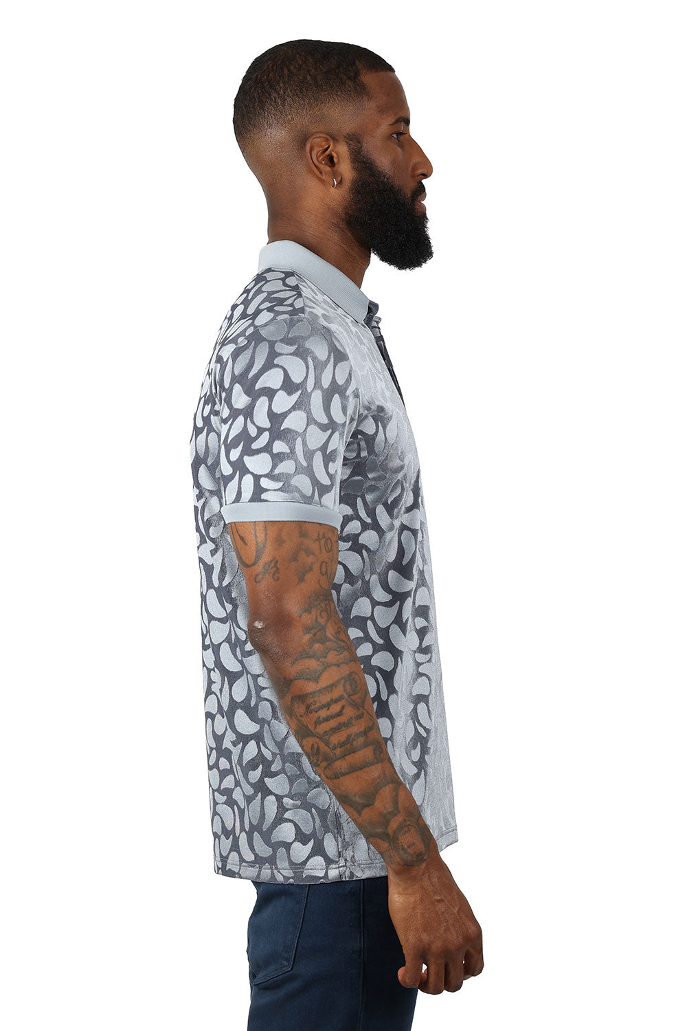 Floral Twist Polo Shirt