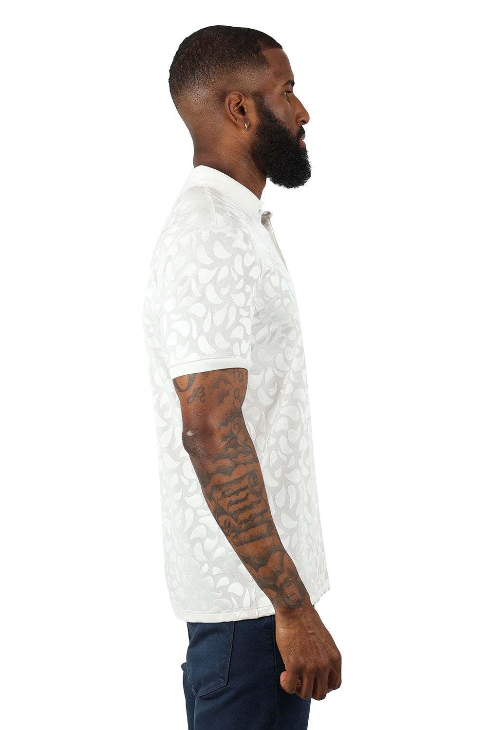 Floral Twist Polo Shirt
