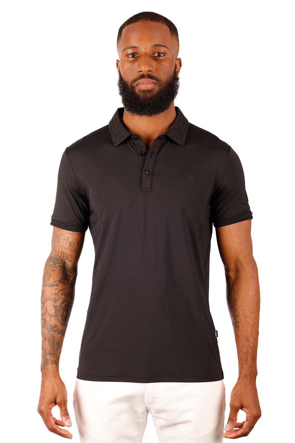 Solid Twist Polo Shirt