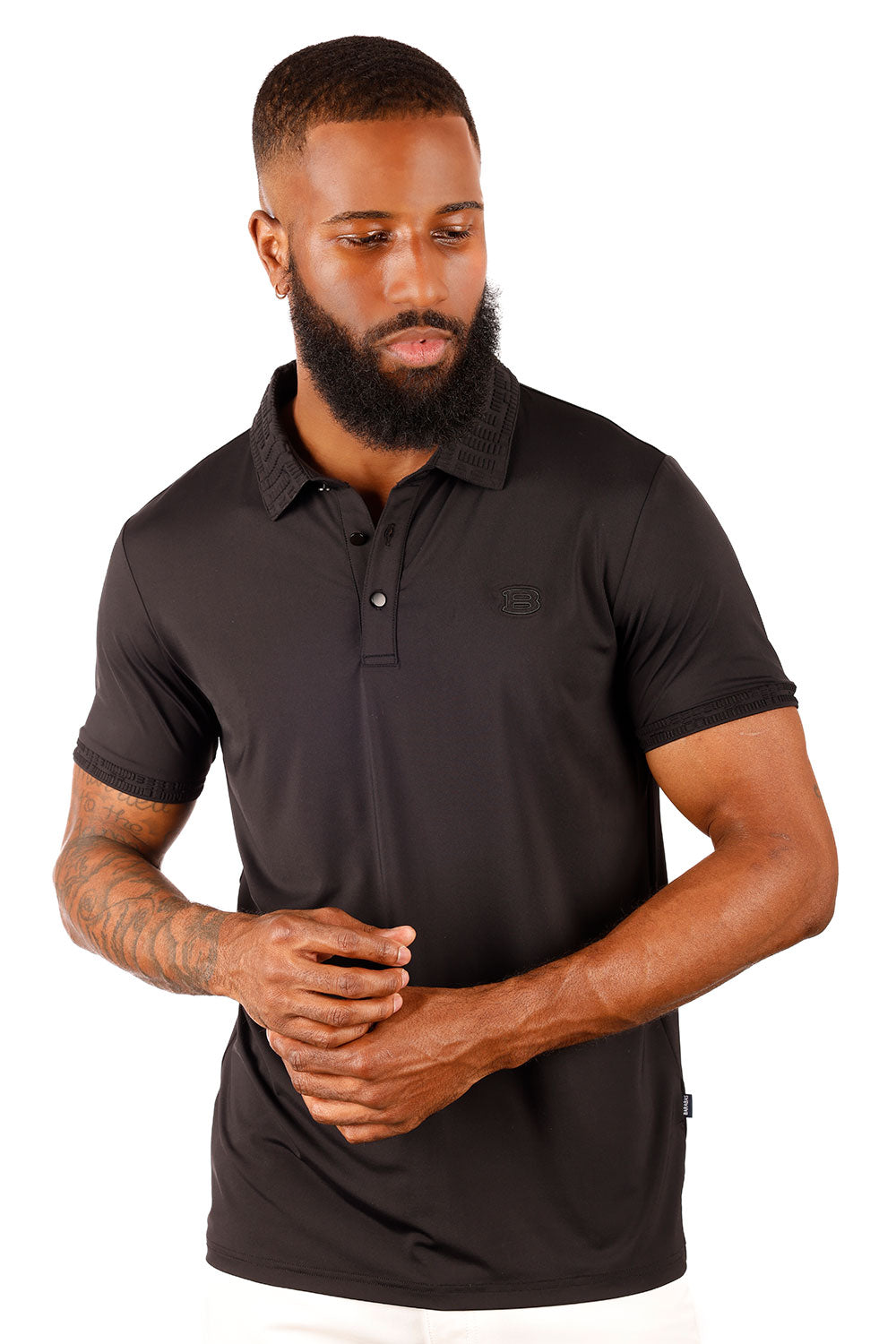 Solid Twist Polo Shirt