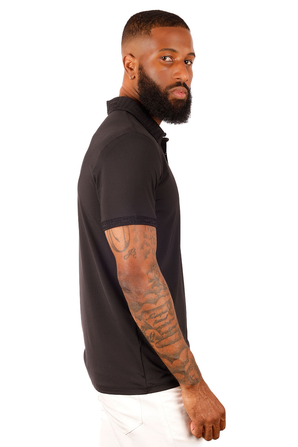Solid Twist Polo Shirt