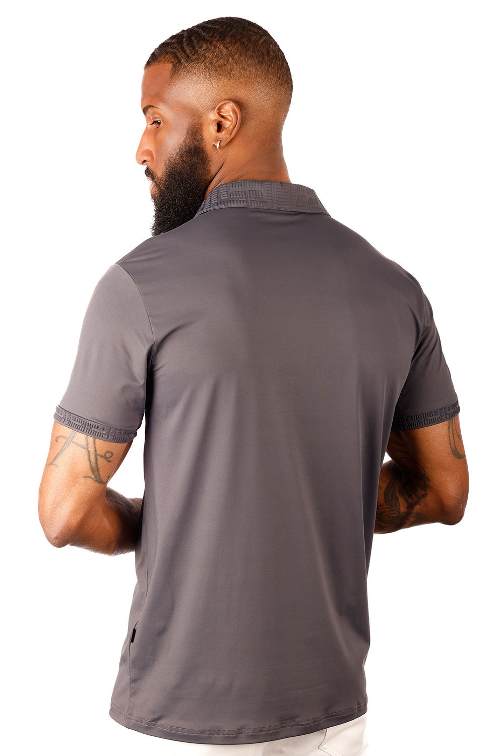 Solid Twist Polo Shirt