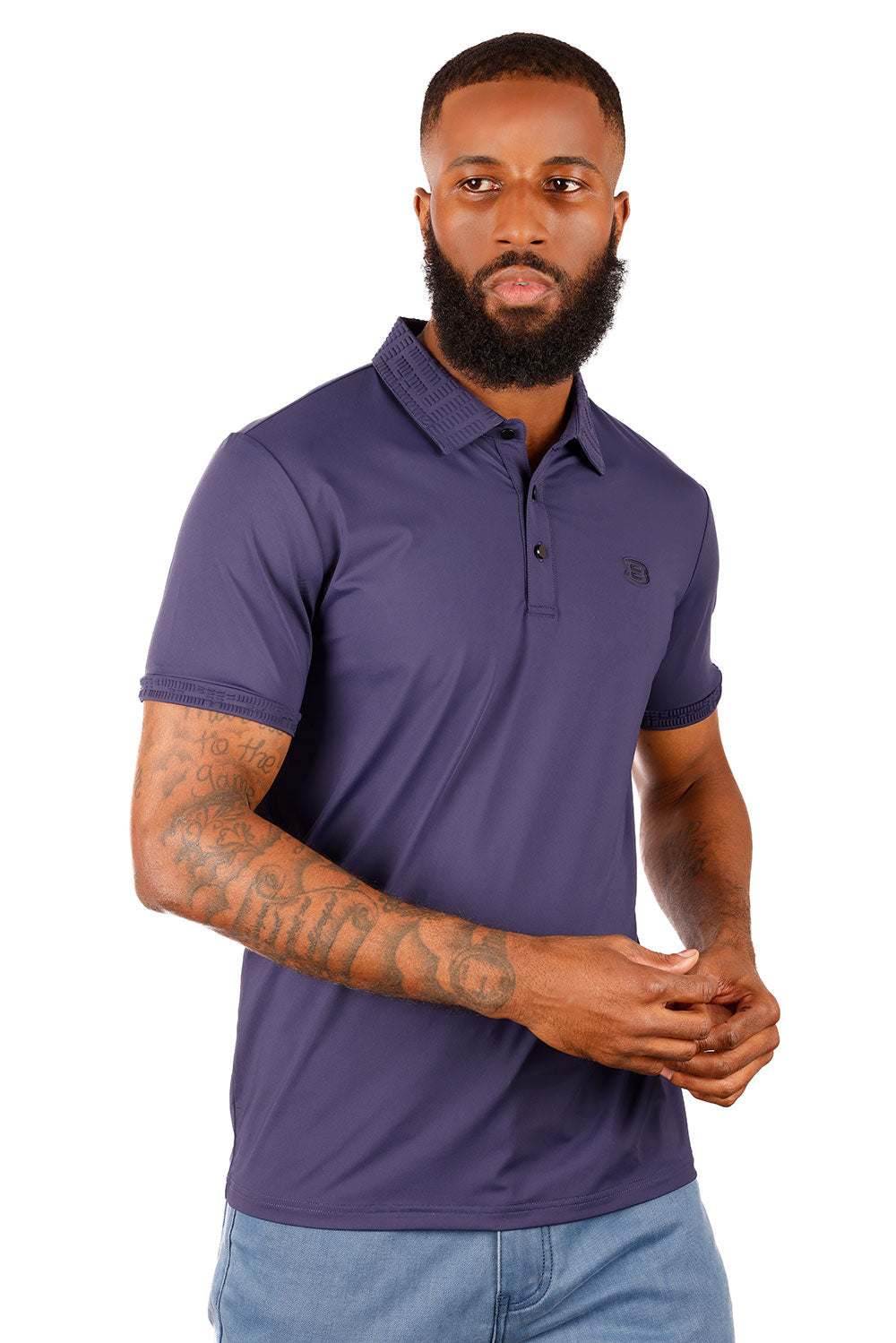 Solid Twist Polo Shirt