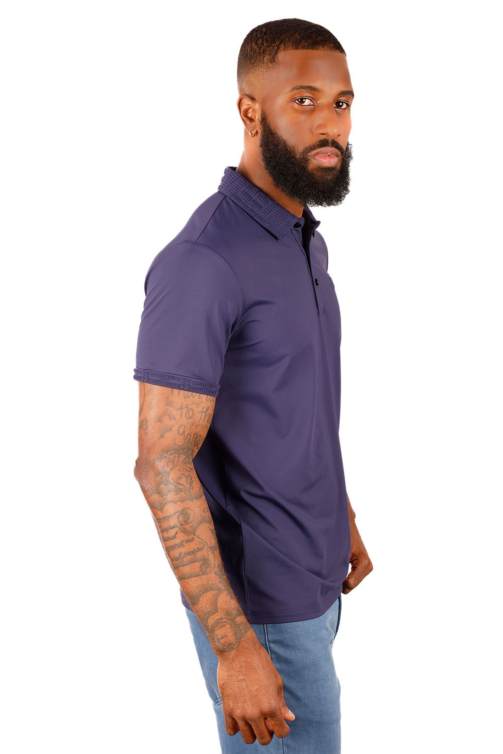 Solid Twist Polo Shirt