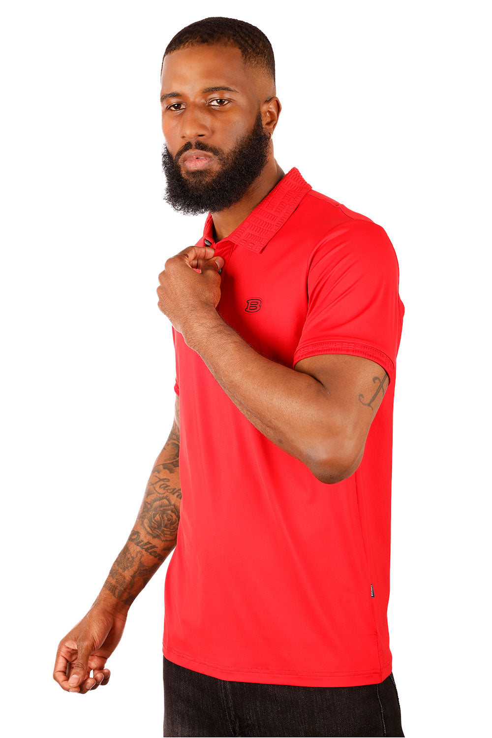 Solid Twist Polo Shirt