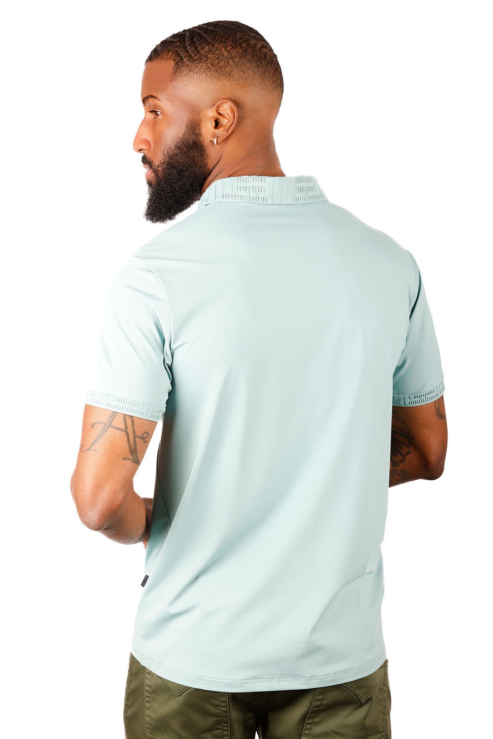 Solid Twist Polo Shirt