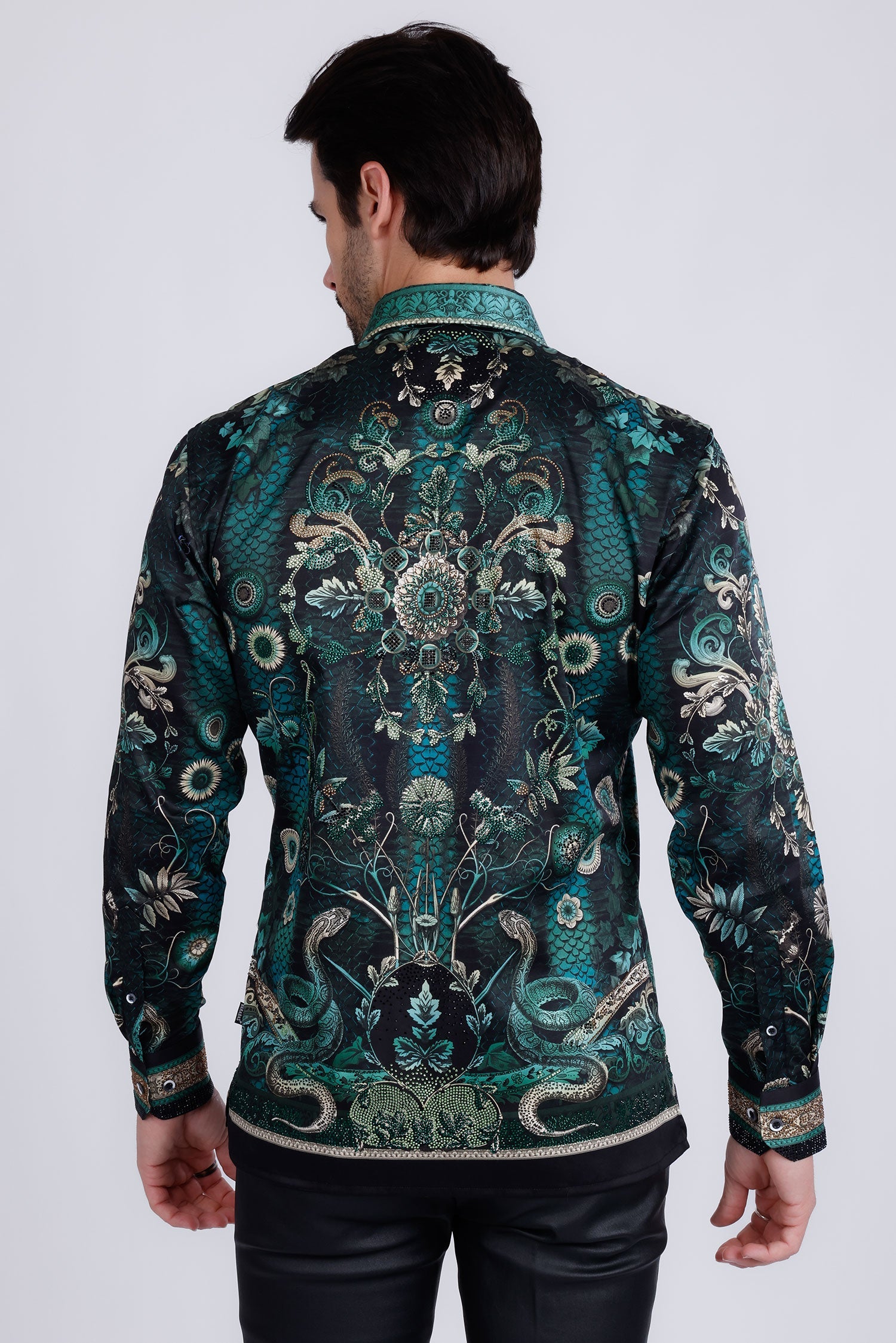 Lively Fancy Rhinestone Long Sleeve Shirt