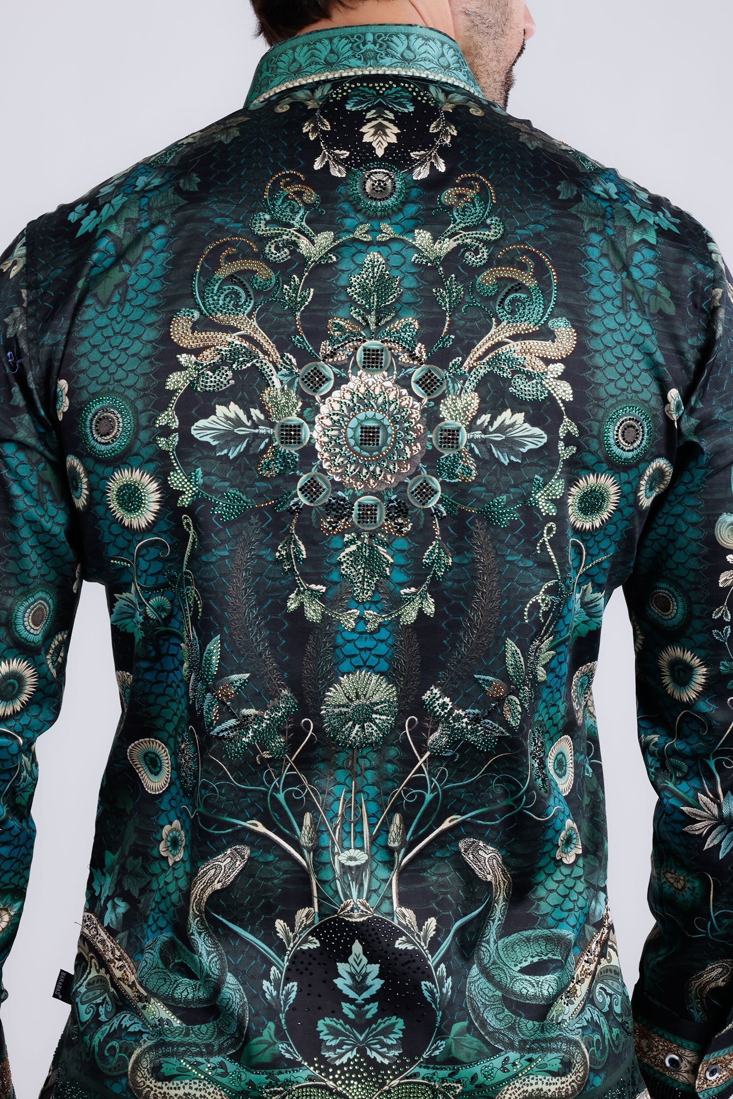 Lively Fancy Rhinestone Long Sleeve Shirt