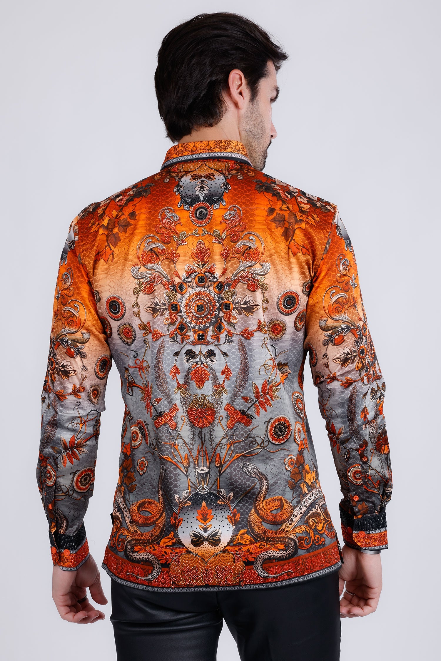 Lively Fancy Rhinestone Long Sleeve Shirt