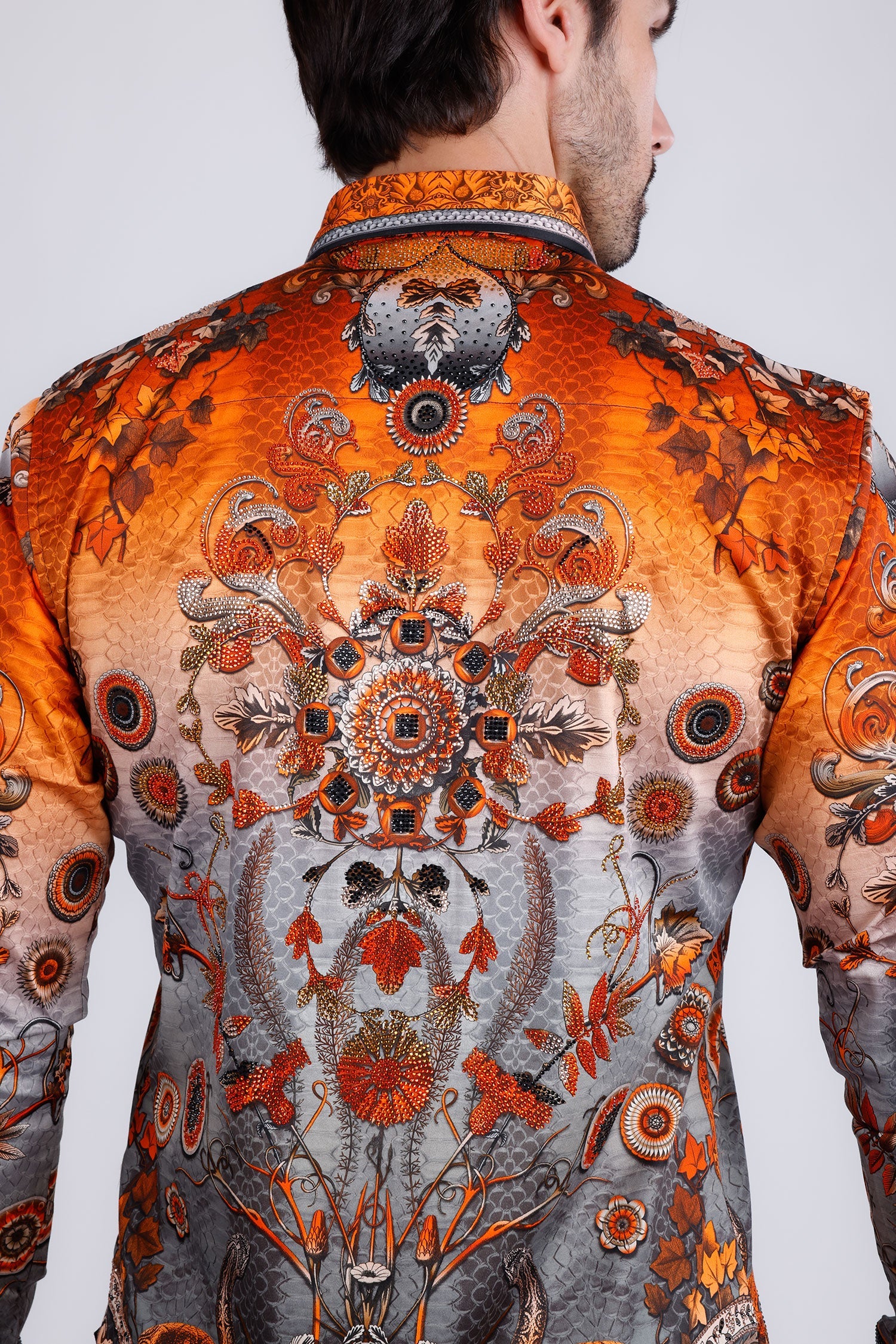 Lively Fancy Rhinestone Long Sleeve Shirt