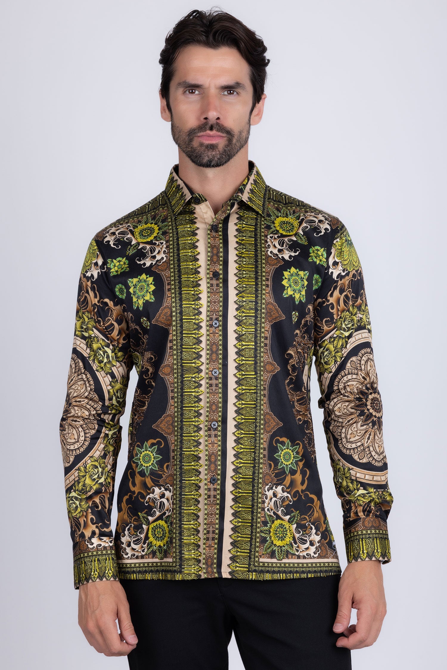 Party Spark Rhinestone Long Sleeve Shirt