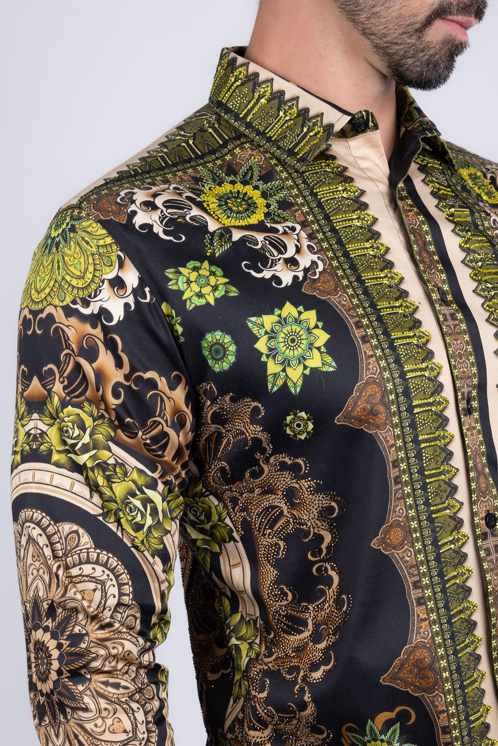 Party Spark Rhinestone Long Sleeve Shirt