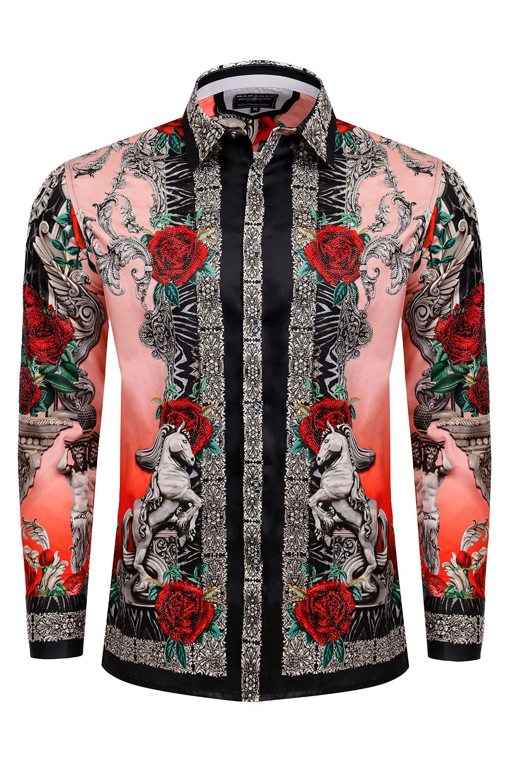 Radiant Sculpt Rhinestone Long Sleeve Shirt