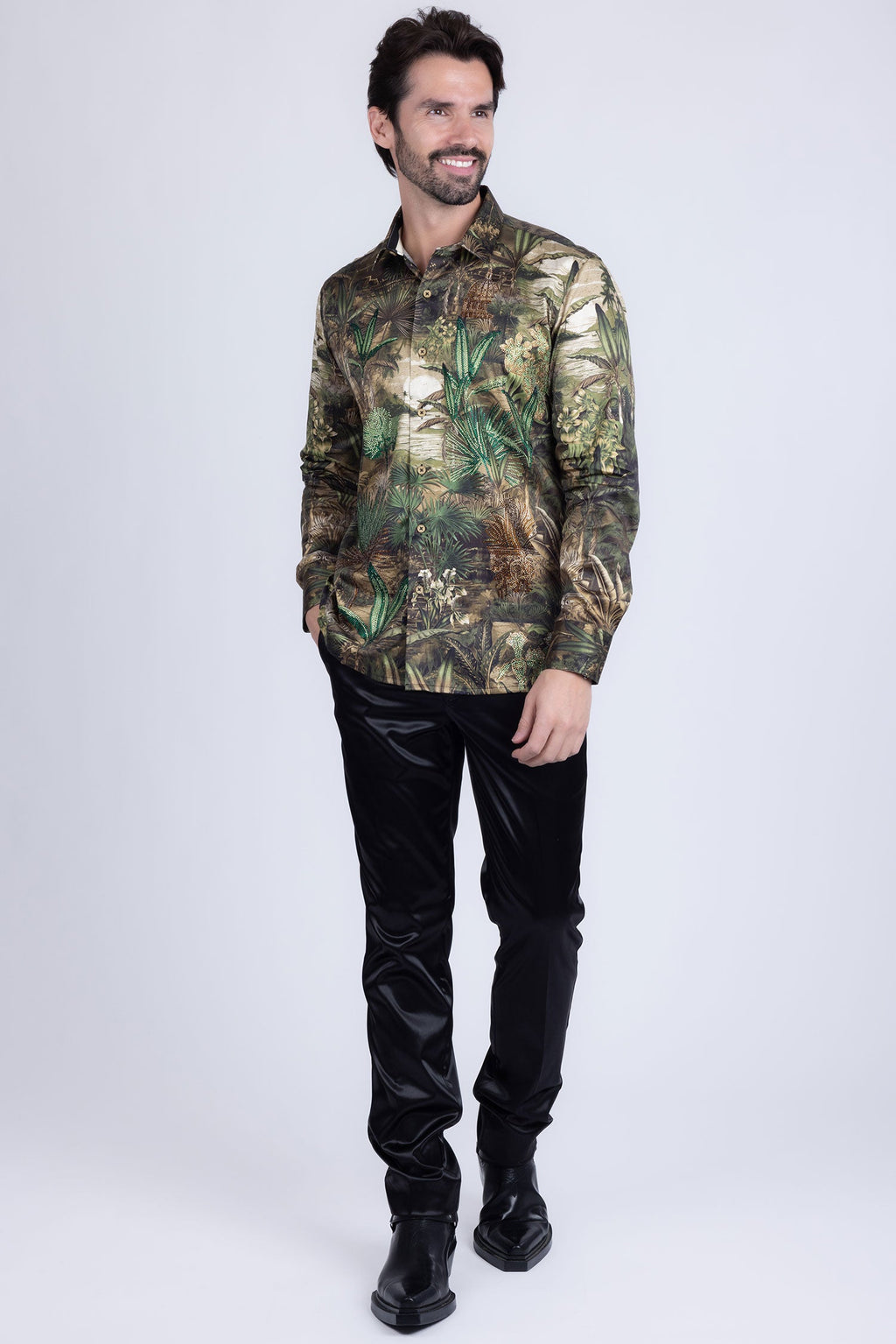 Warsaw Rhinestone Long Sleeve Shirt