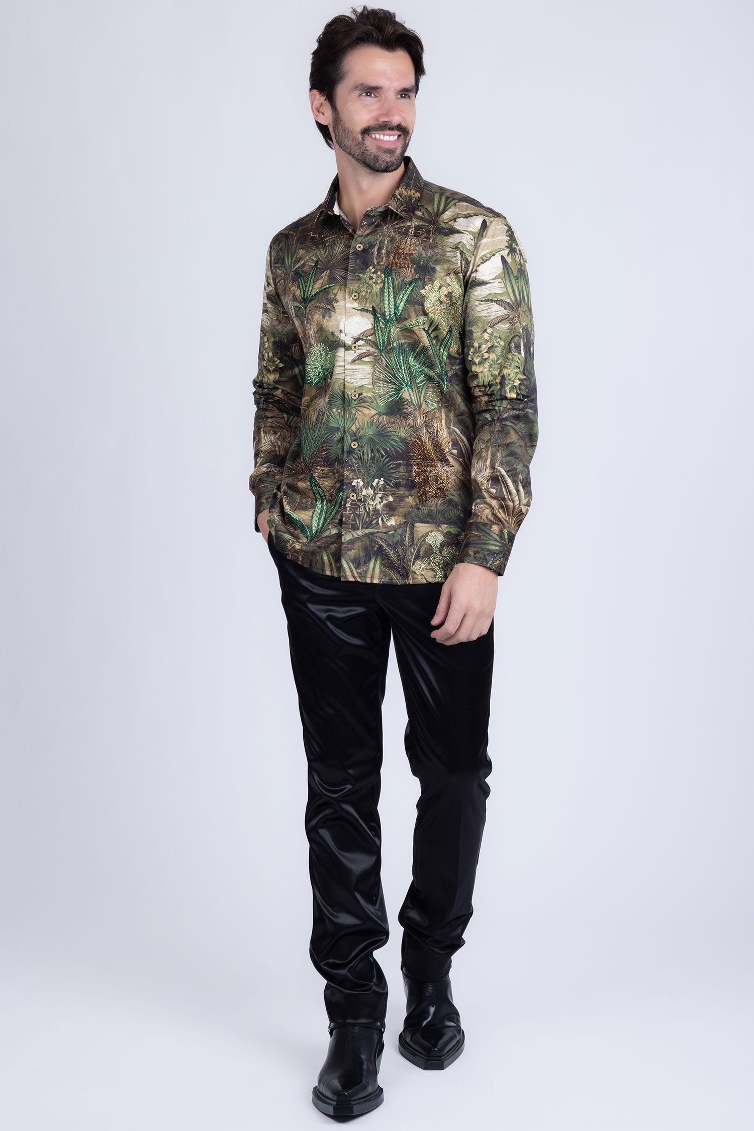 Warsaw Rhinestone Long Sleeve Shirt