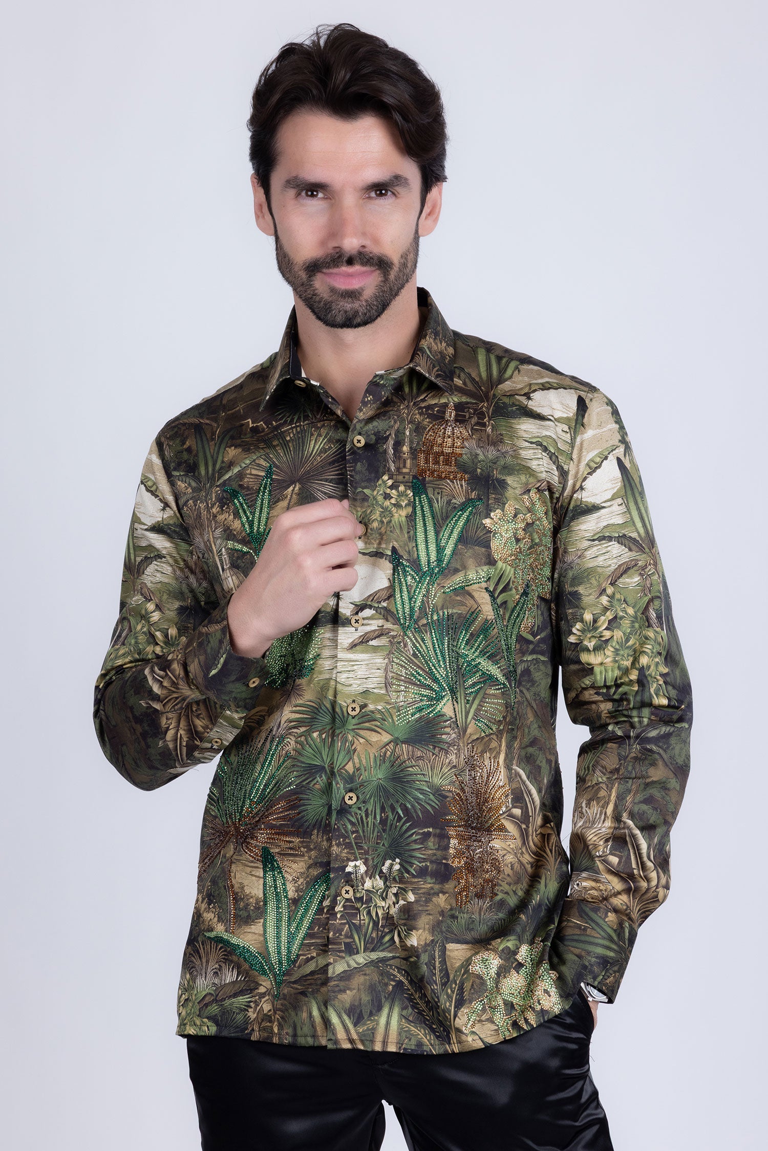 Warsaw Rhinestone Long Sleeve Shirt