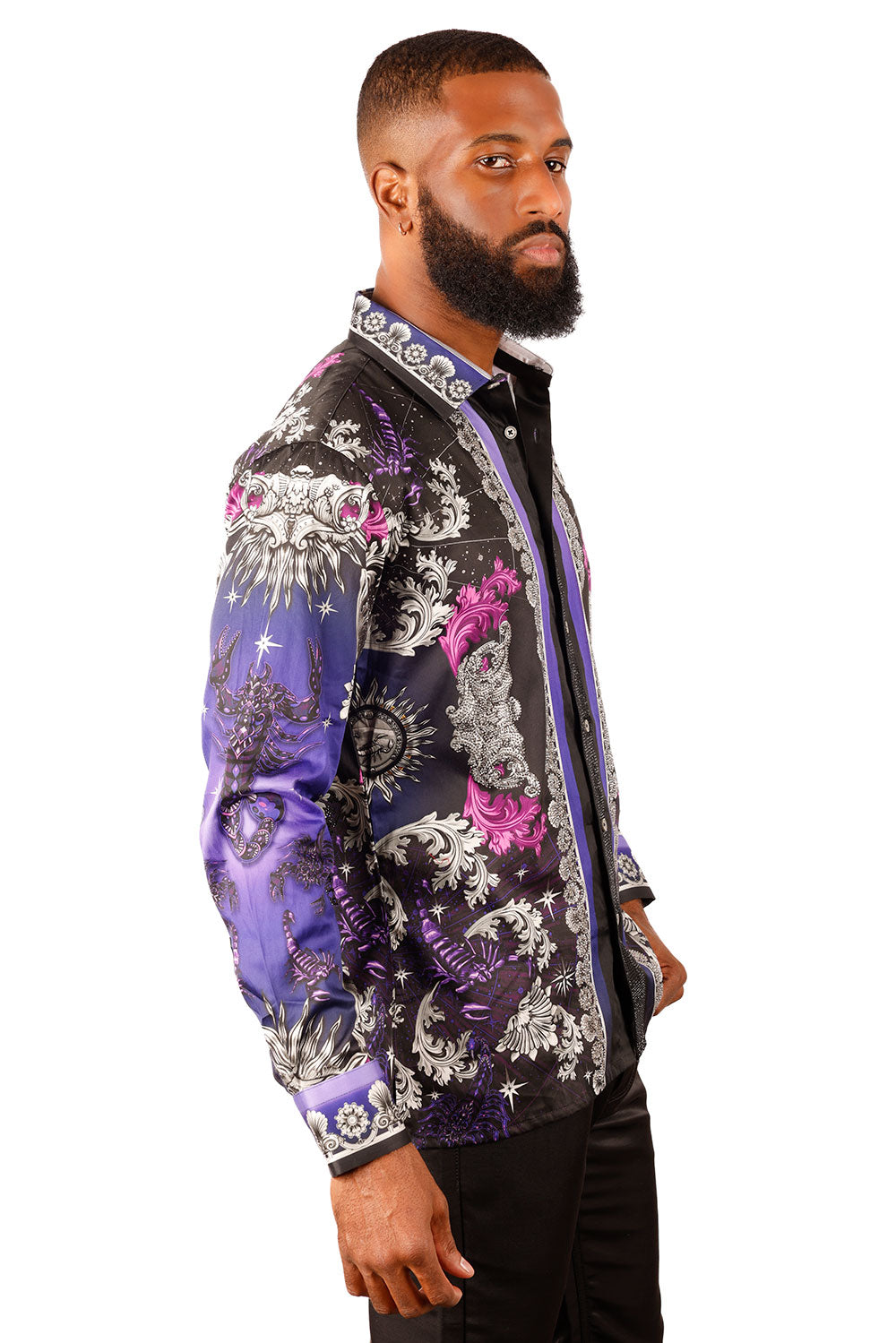 Cogent Approach Rhinestone Long Sleeve Shirt