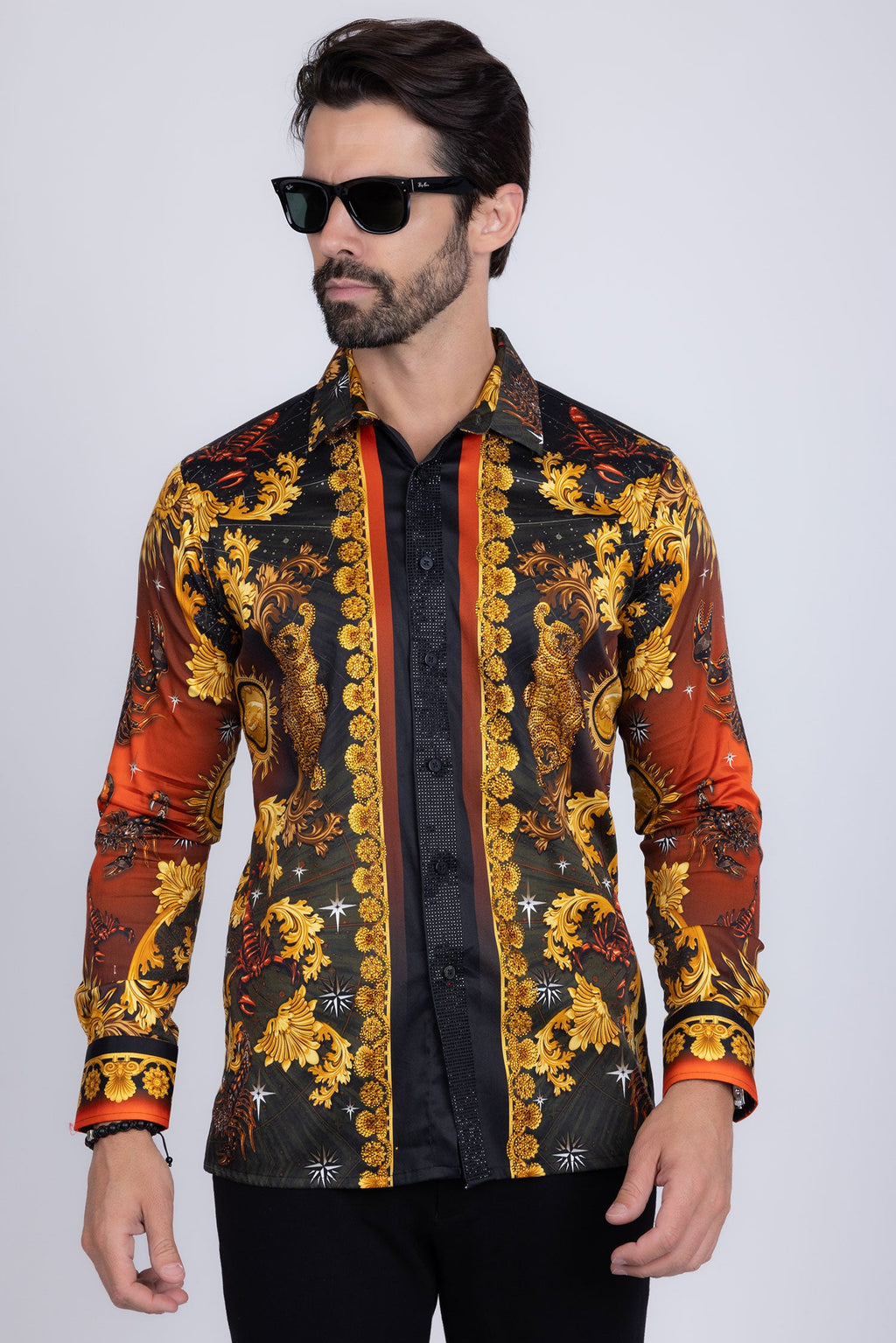 Cogent Approach Rhinestone Long Sleeve Shirt