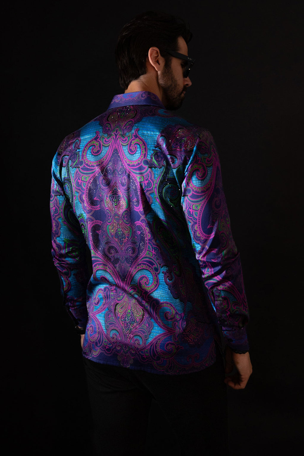 Trig Trend Rhinestone Long Sleeve Shirt