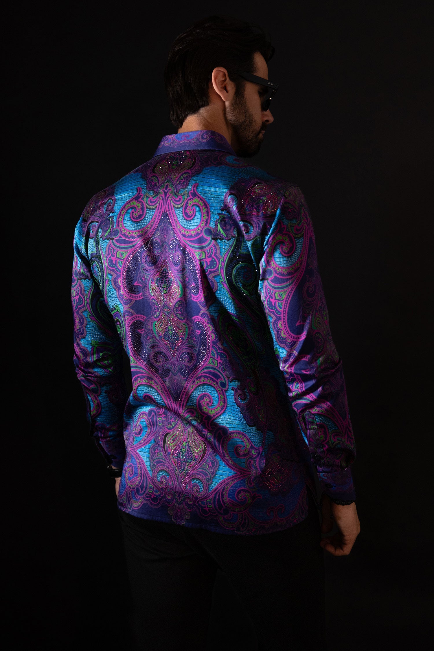 Trig Trend Rhinestone Long Sleeve Shirt