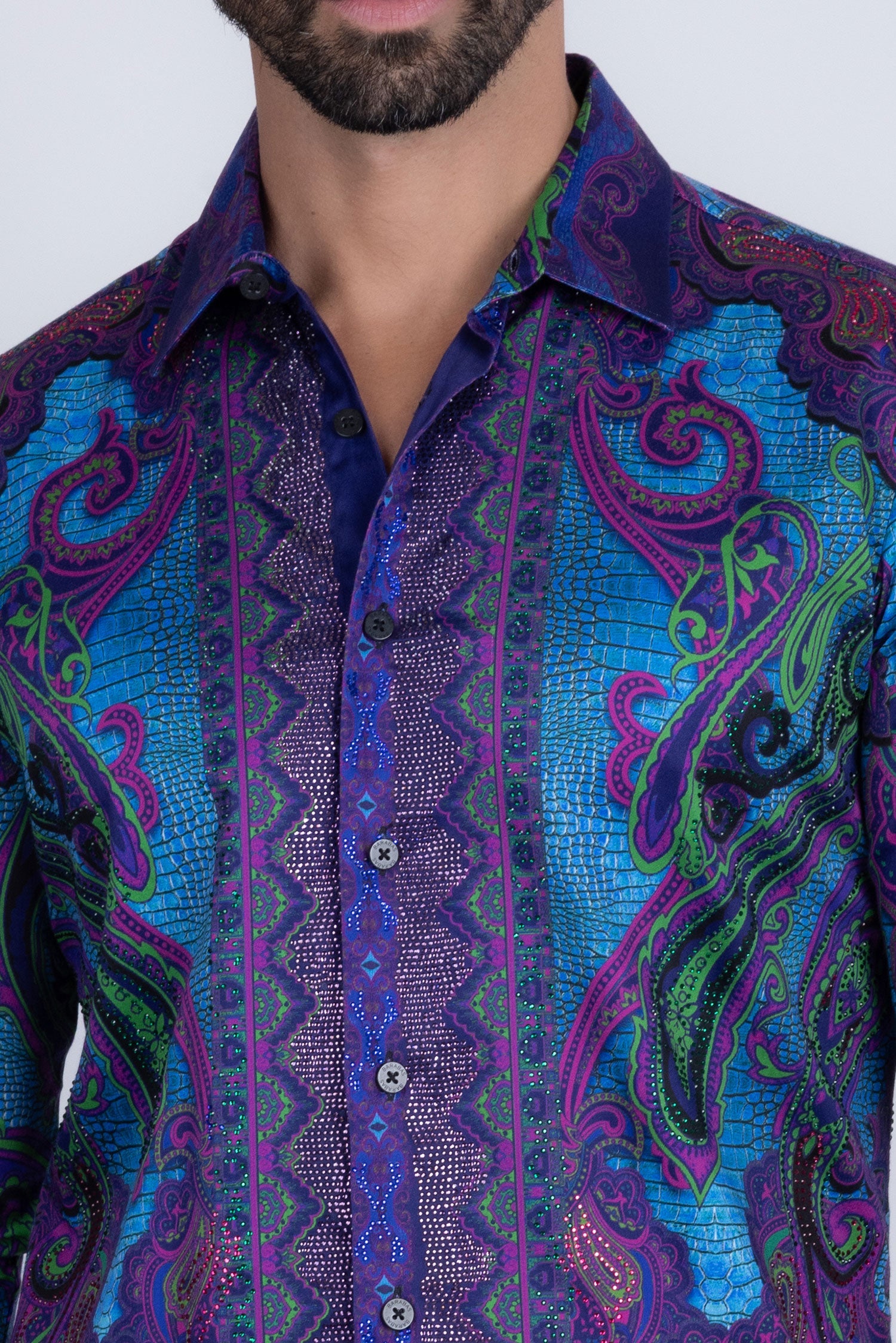 Trig Trend Rhinestone Long Sleeve Shirt