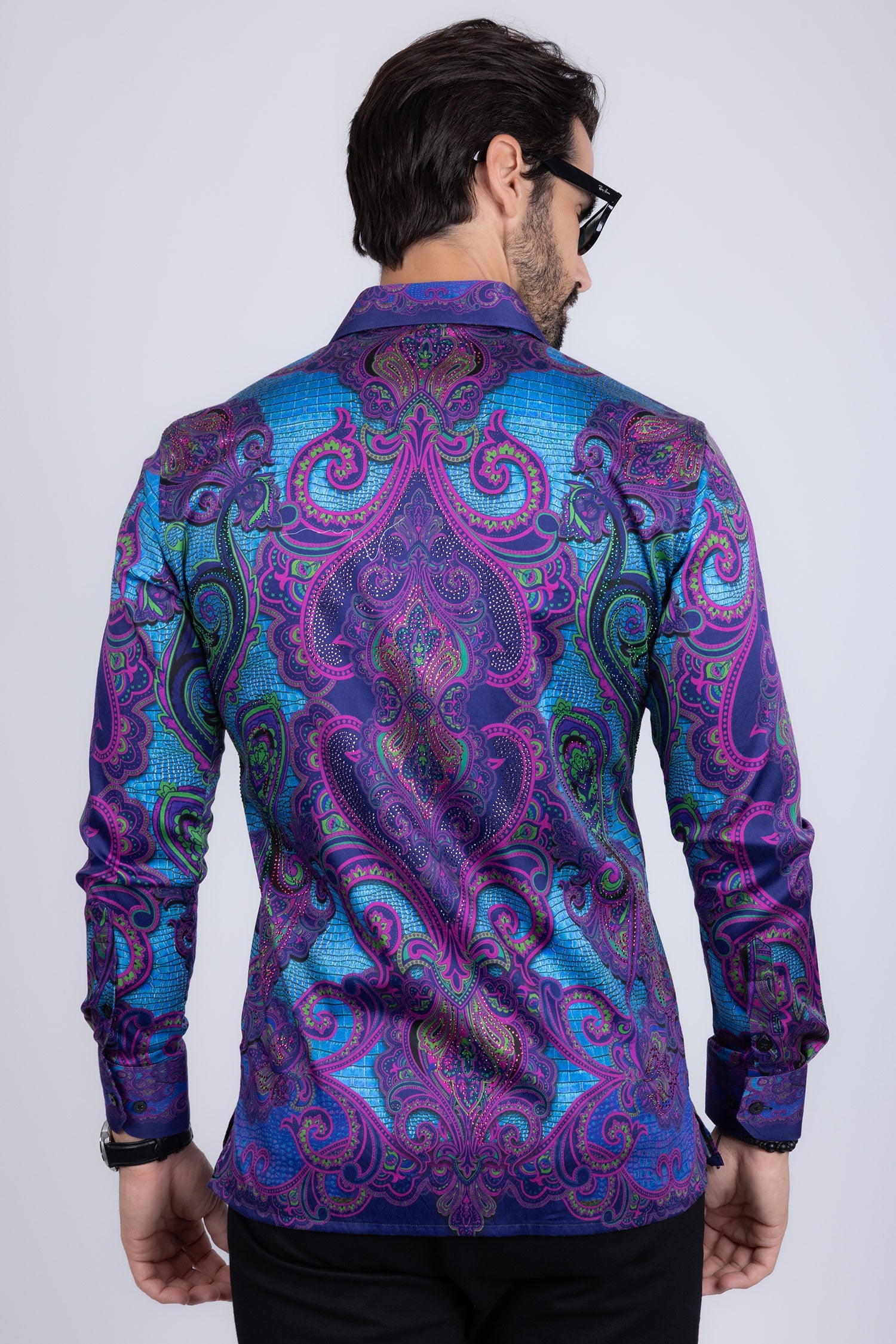 Trig Trend Rhinestone Long Sleeve Shirt