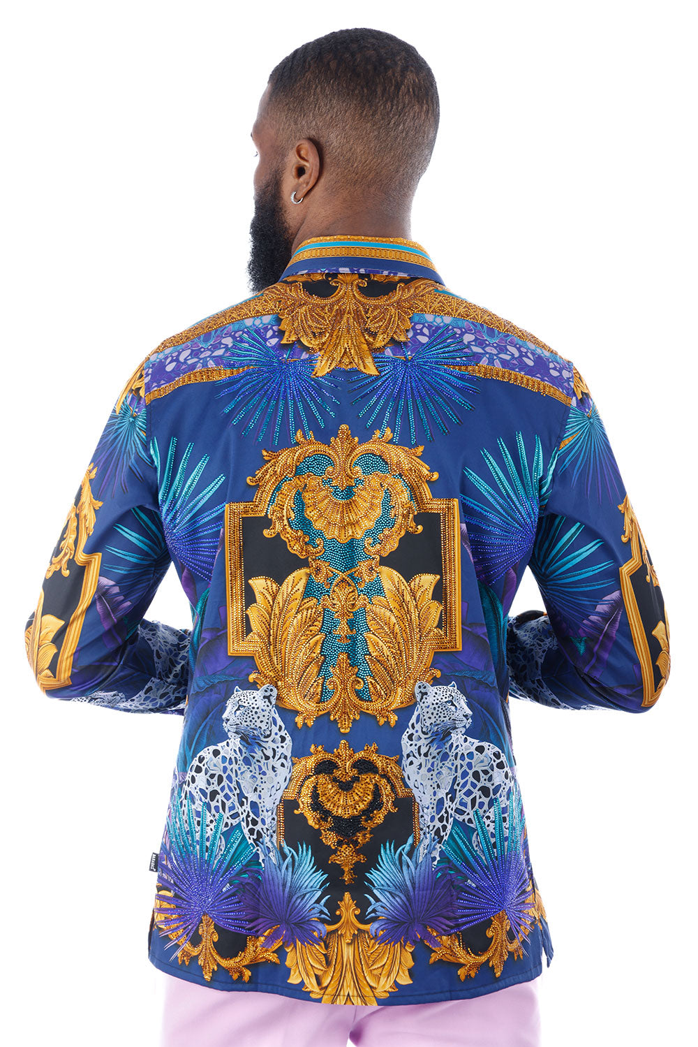 The Rage Look Rhinestone Long Sleeve Shirt