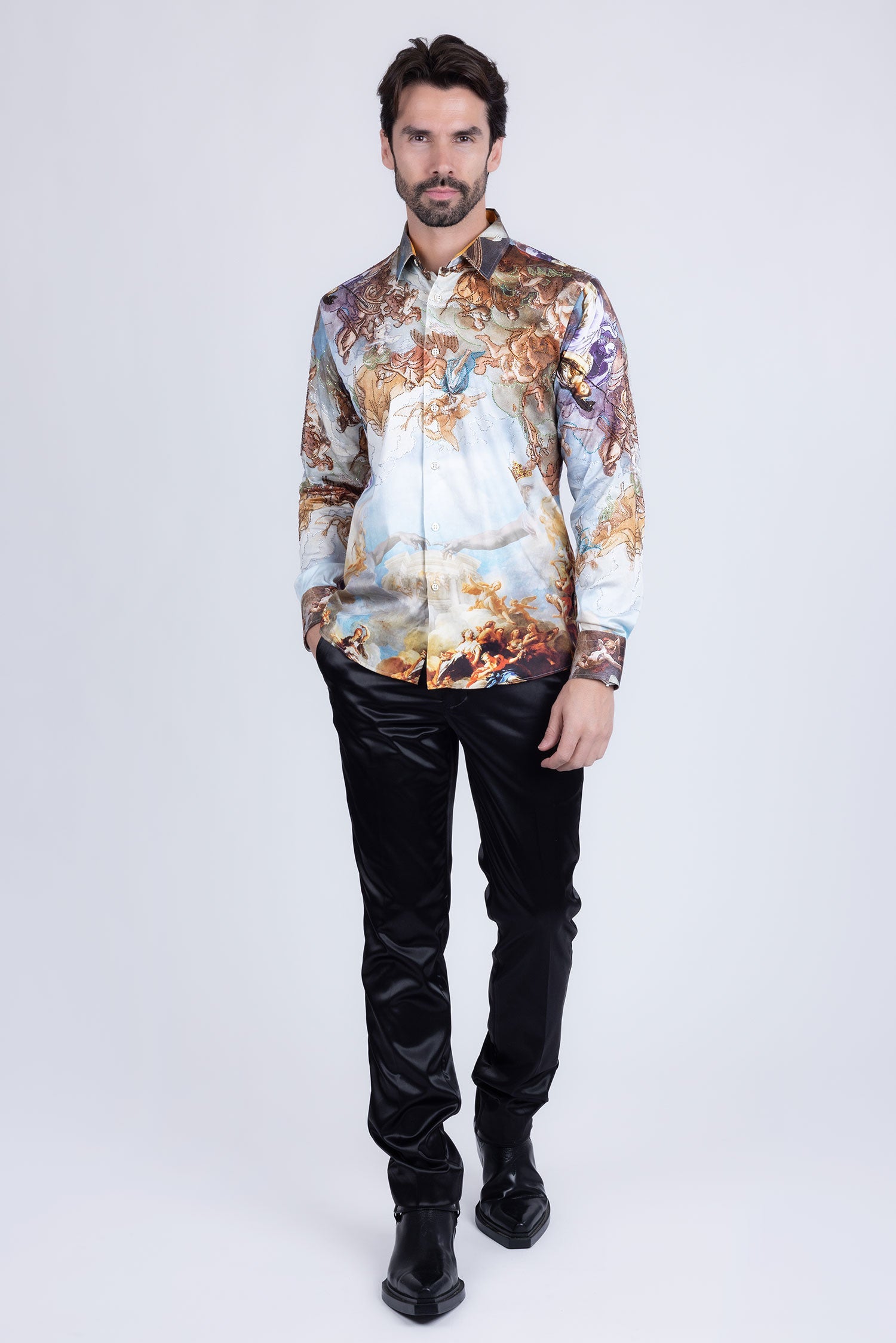 Marrakesh Rhinestone Long Sleeve Shirt