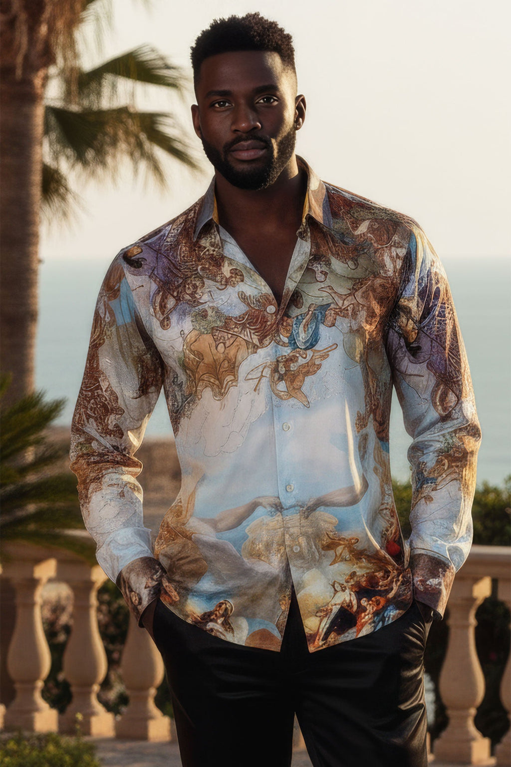 Marrakesh Rhinestone Long Sleeve Shirt