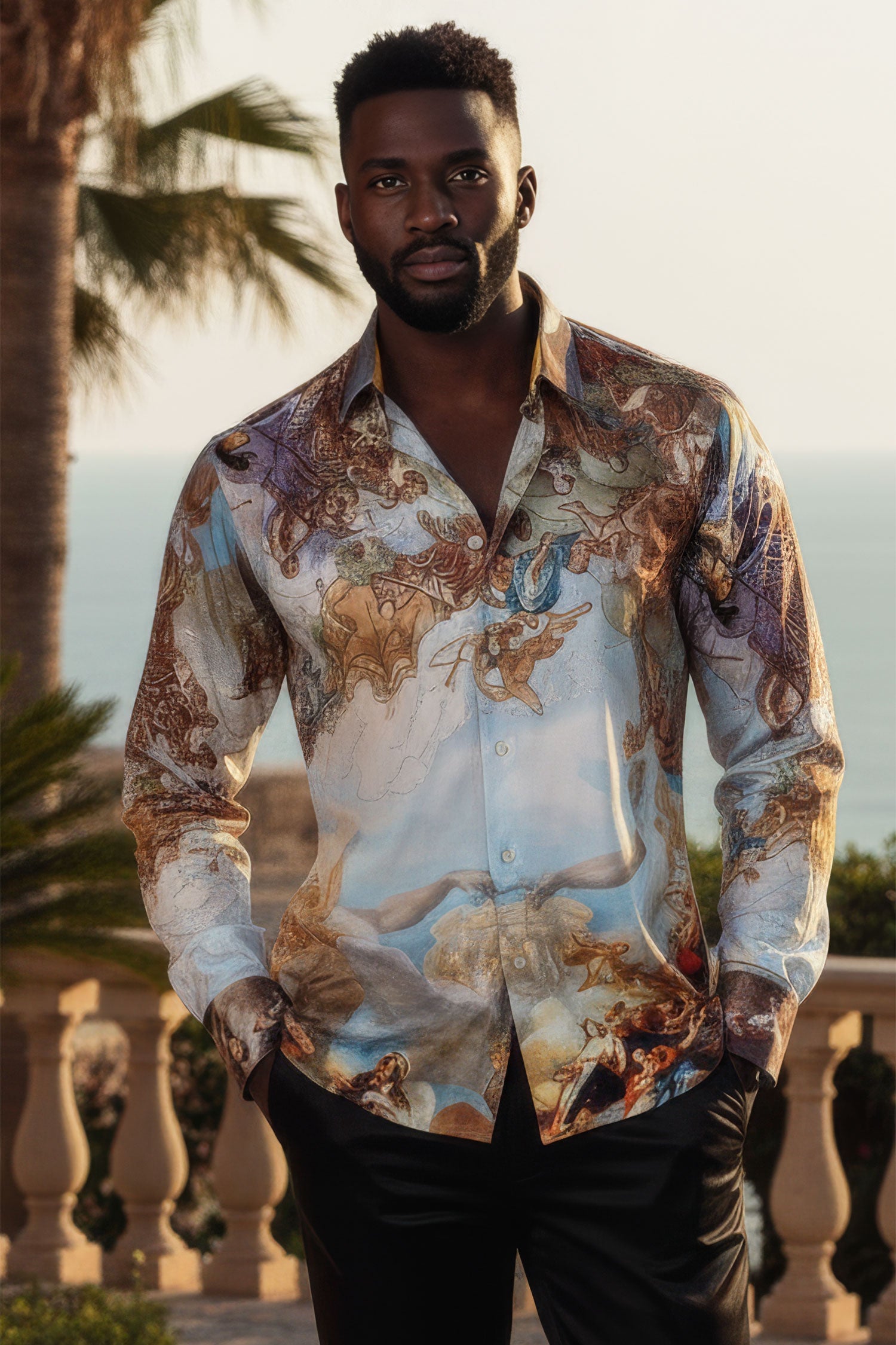 Marrakesh Rhinestone Long Sleeve Shirt