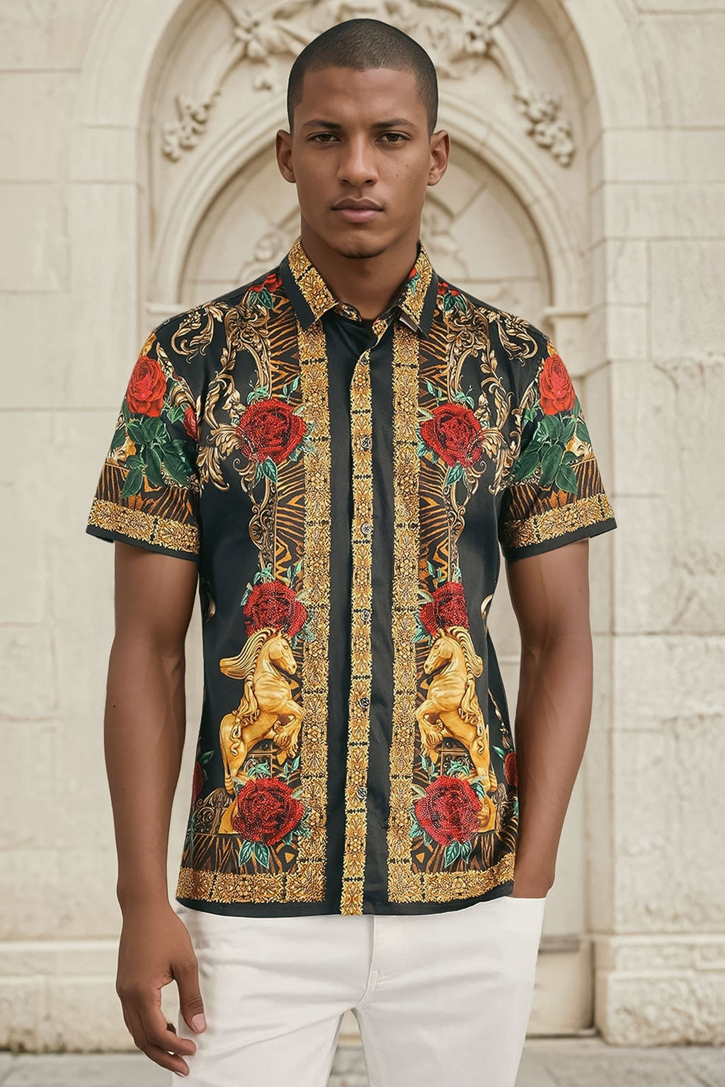 Wildflower Wrangler Rhinestone Short Sleeve Shirt