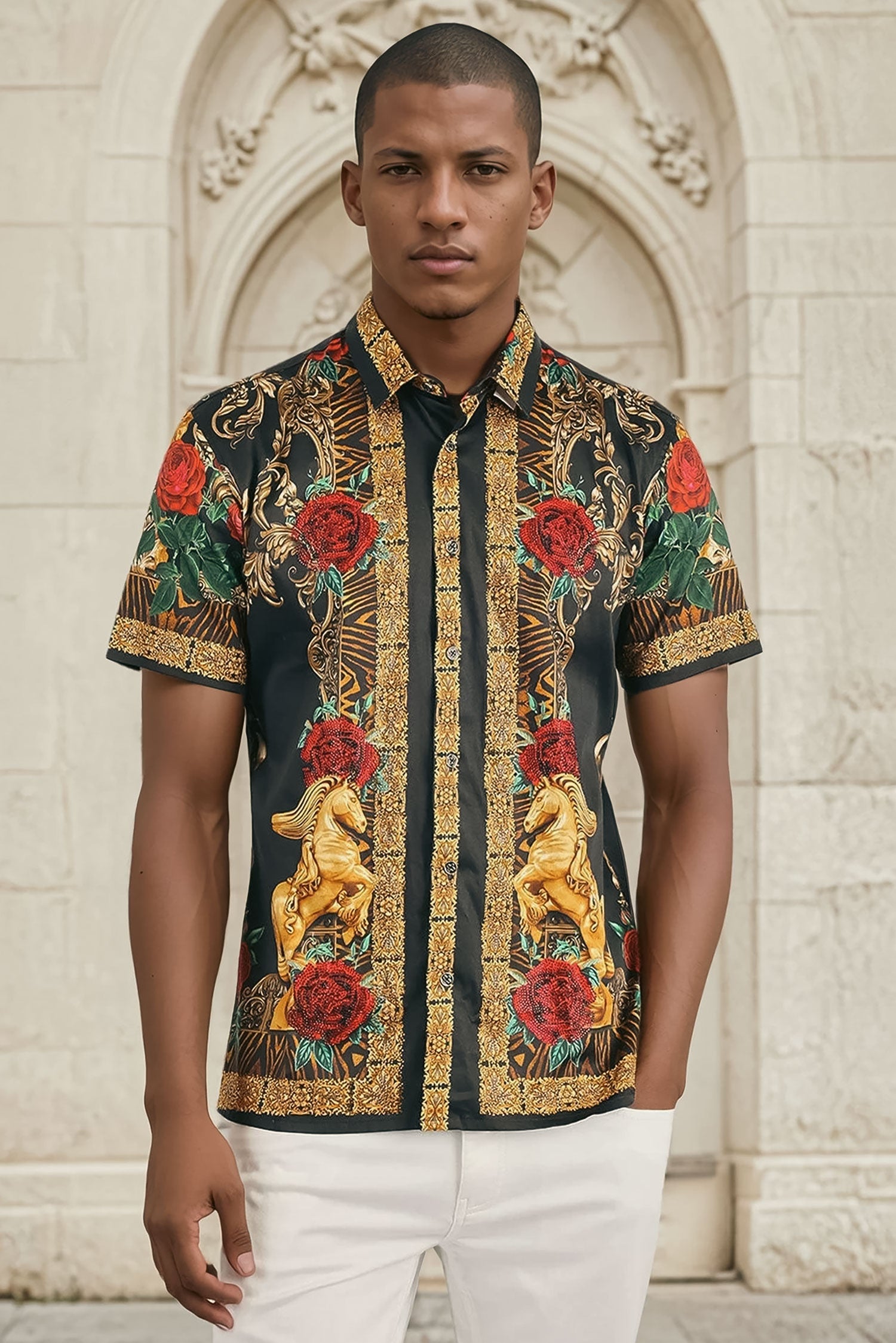 Wildflower Wrangler Rhinestone Short Sleeve Shirt