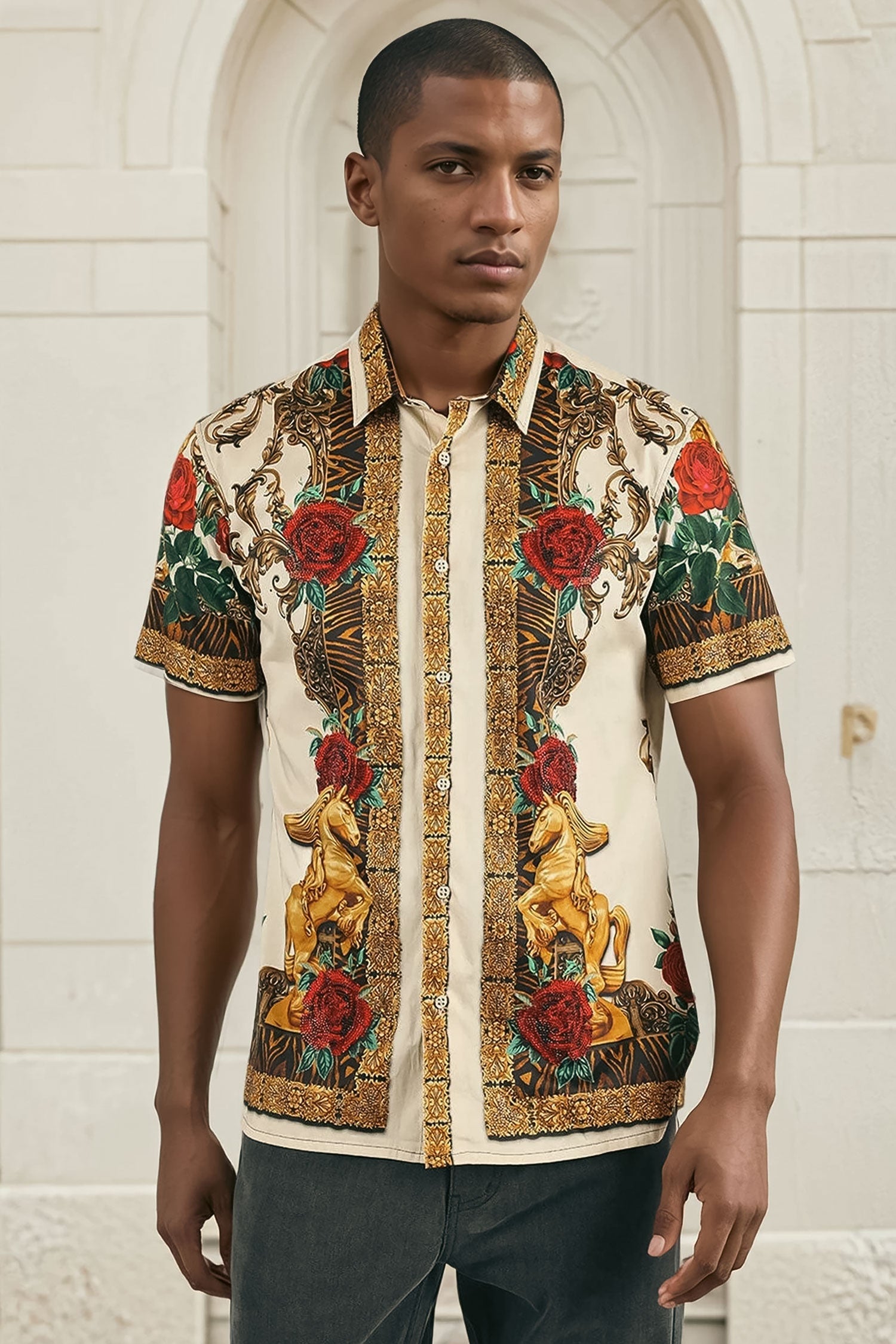 Wildflower Wrangler Rhinestone Short Sleeve Shirt