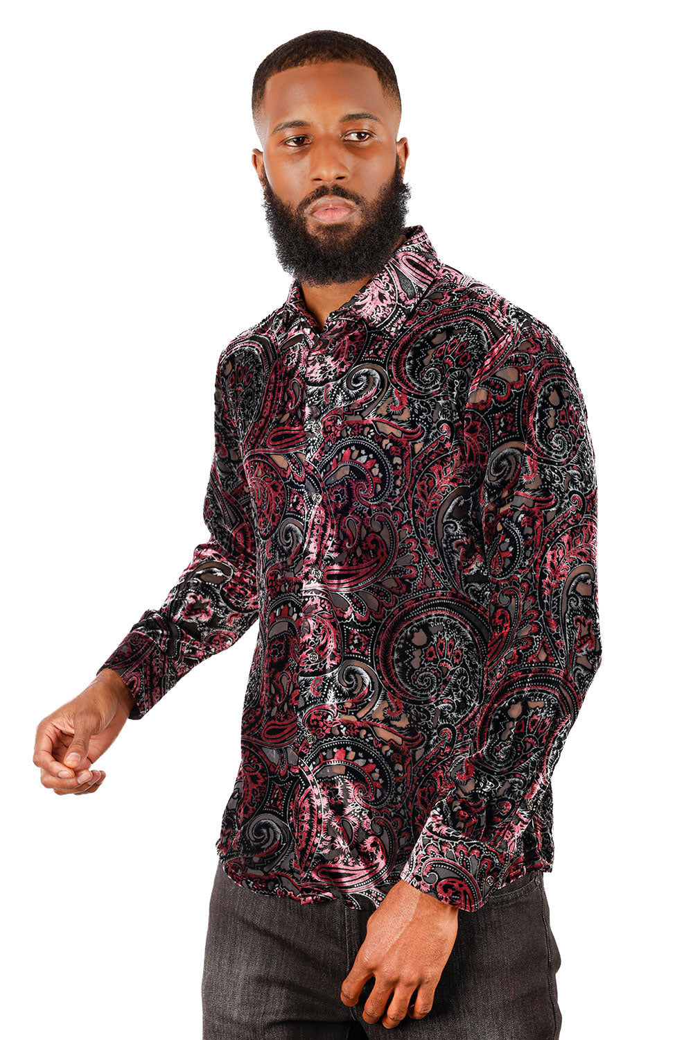 Rose Cobwebby Long Sleeve Shirt
