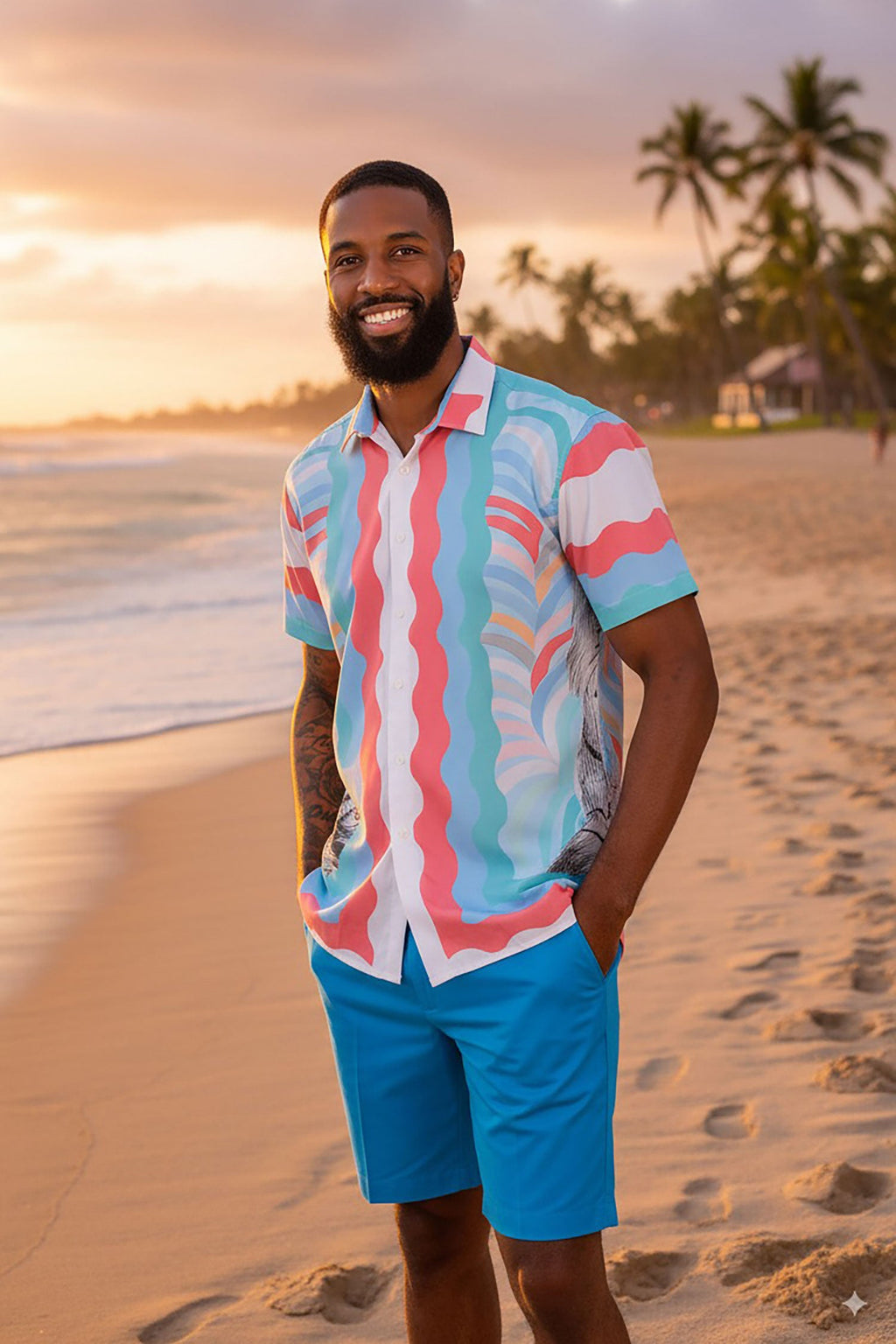 Flashy New Wave Short Sleeve Shirt