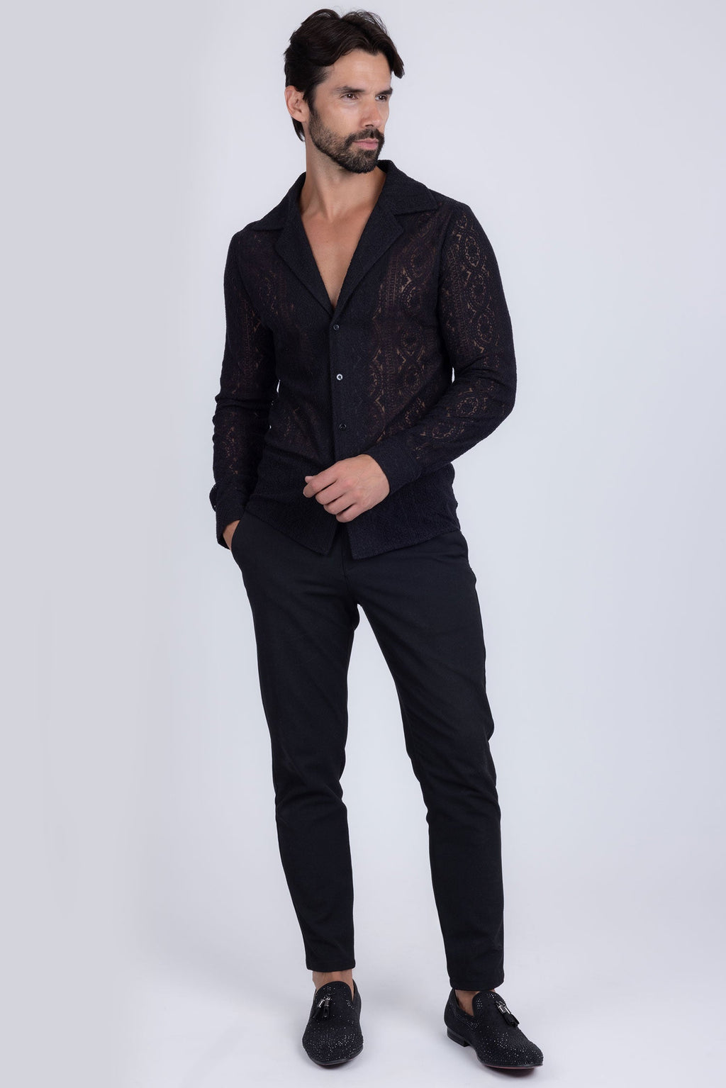 Janeiro Embroidered Long Sleeve Shirt
