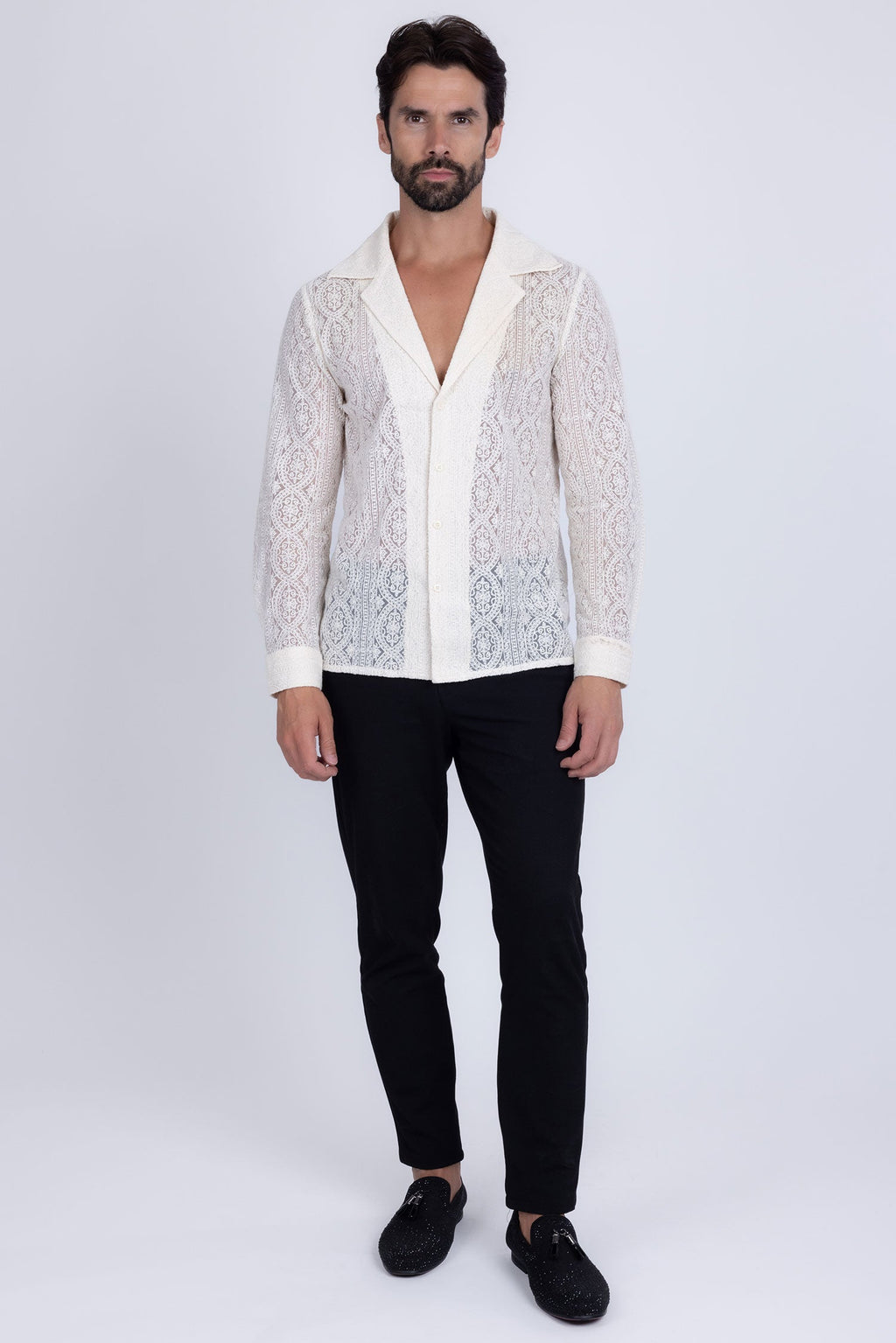 Janeiro Embroidered Long Sleeve Shirt