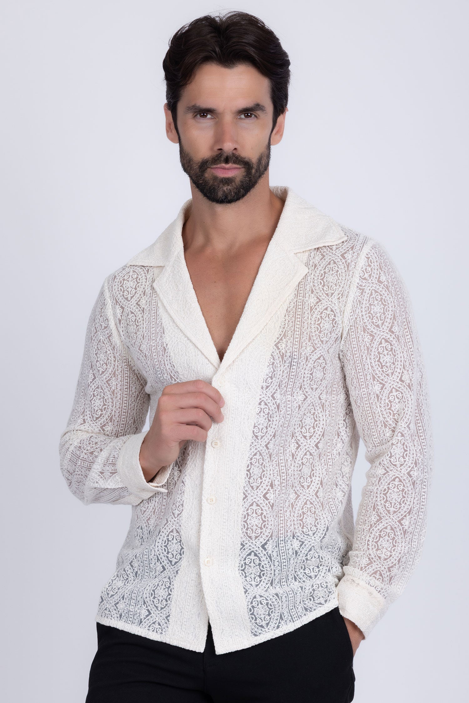 Janeiro Embroidered Long Sleeve Shirt