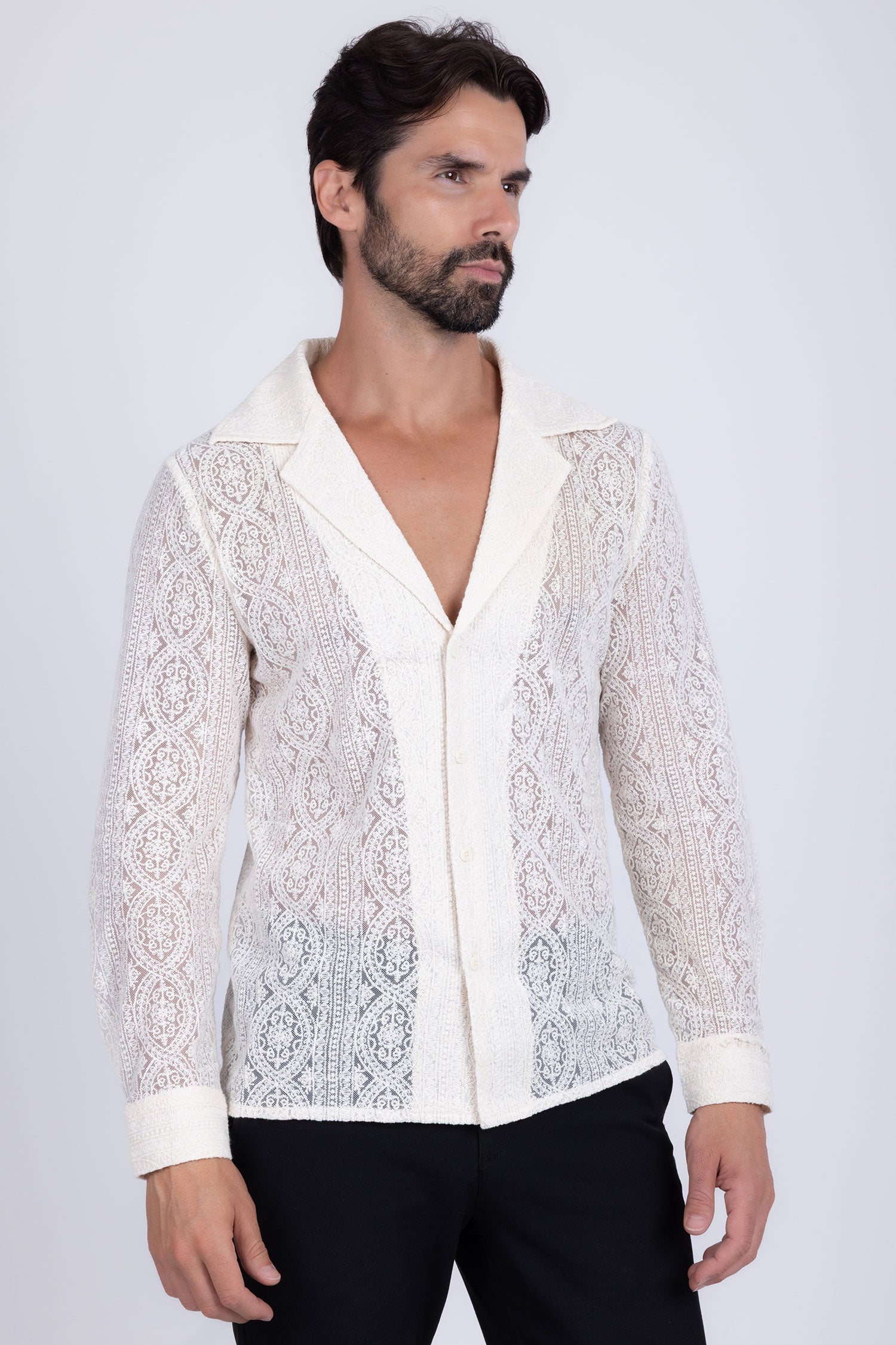 Janeiro Embroidered Long Sleeve Shirt