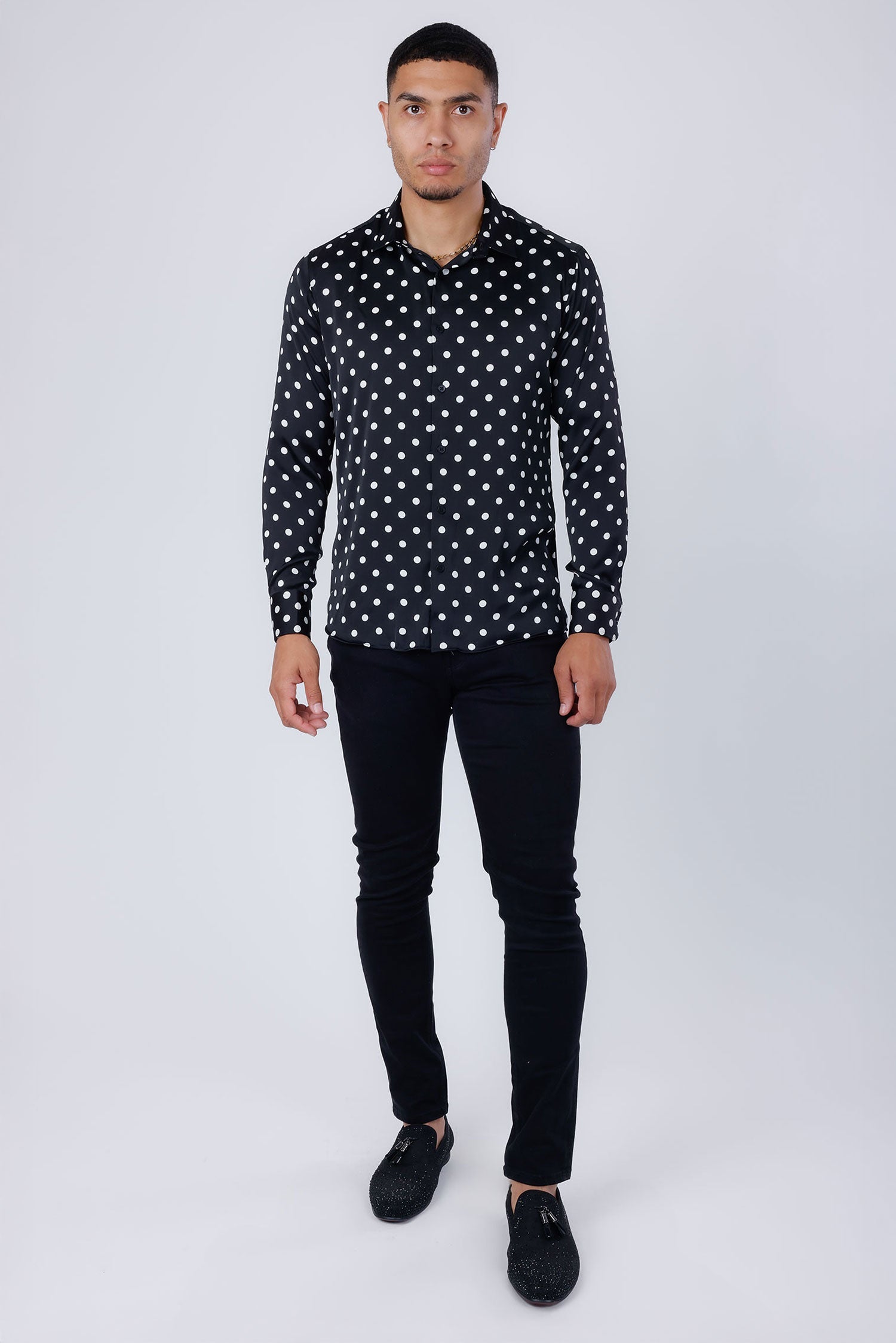 Delhi Polka Dots Long Sleeve Shirt